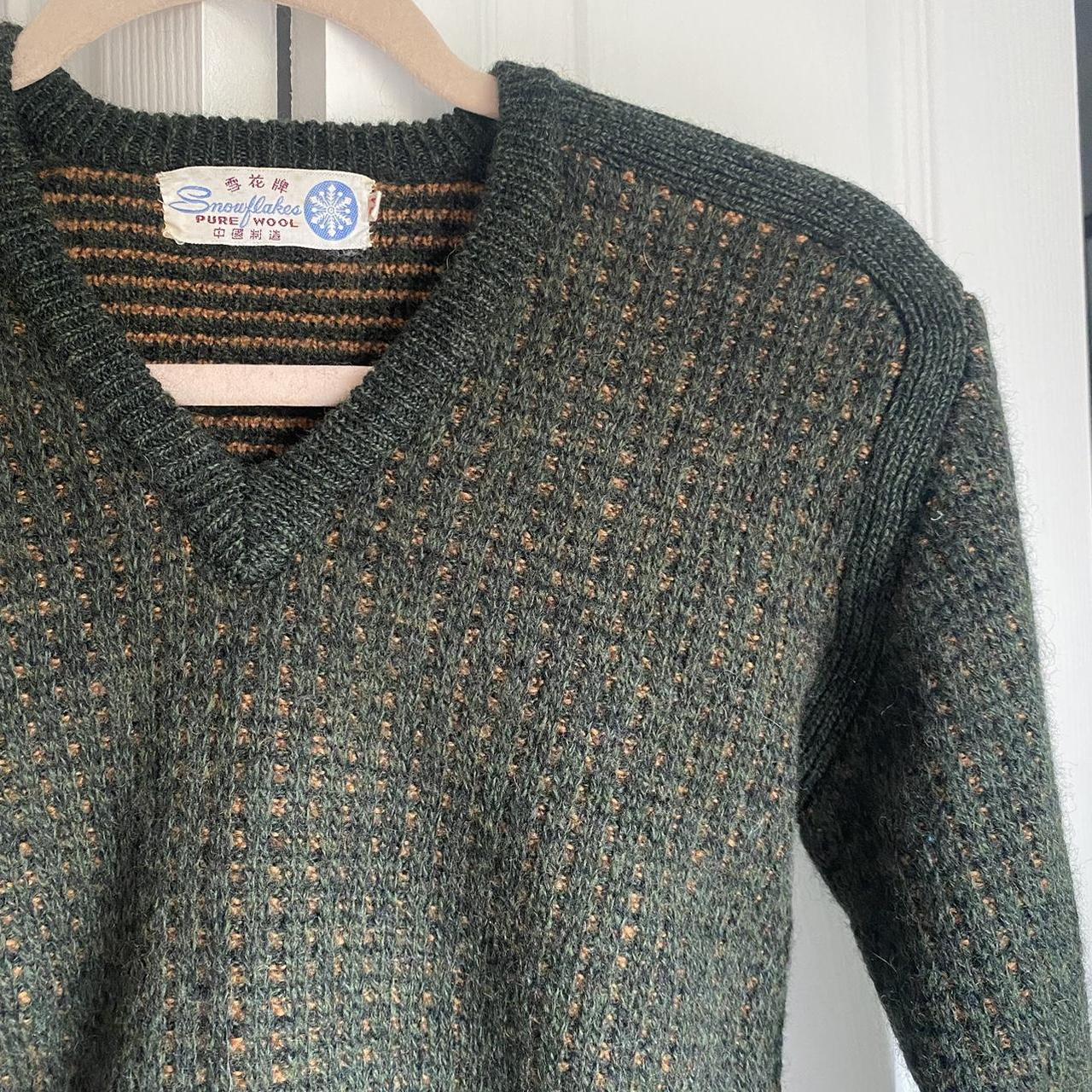 Vintage orders 1950's Forest Green Wool Jumper