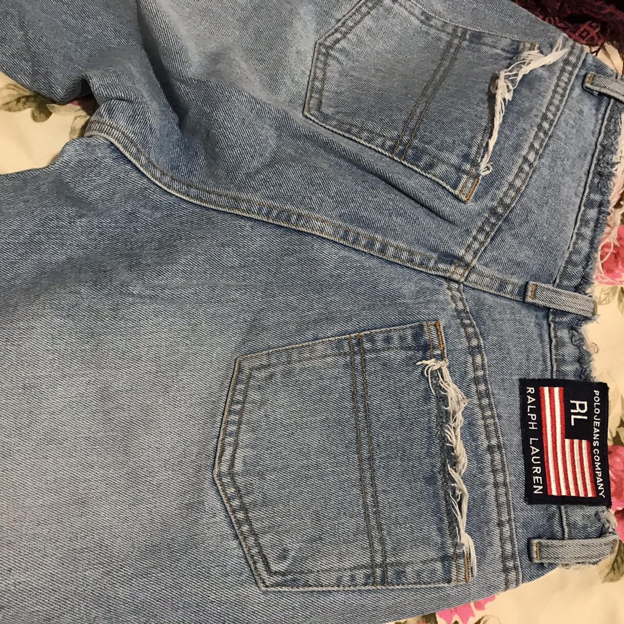 Ralph Lauren hand painted store flames jeans