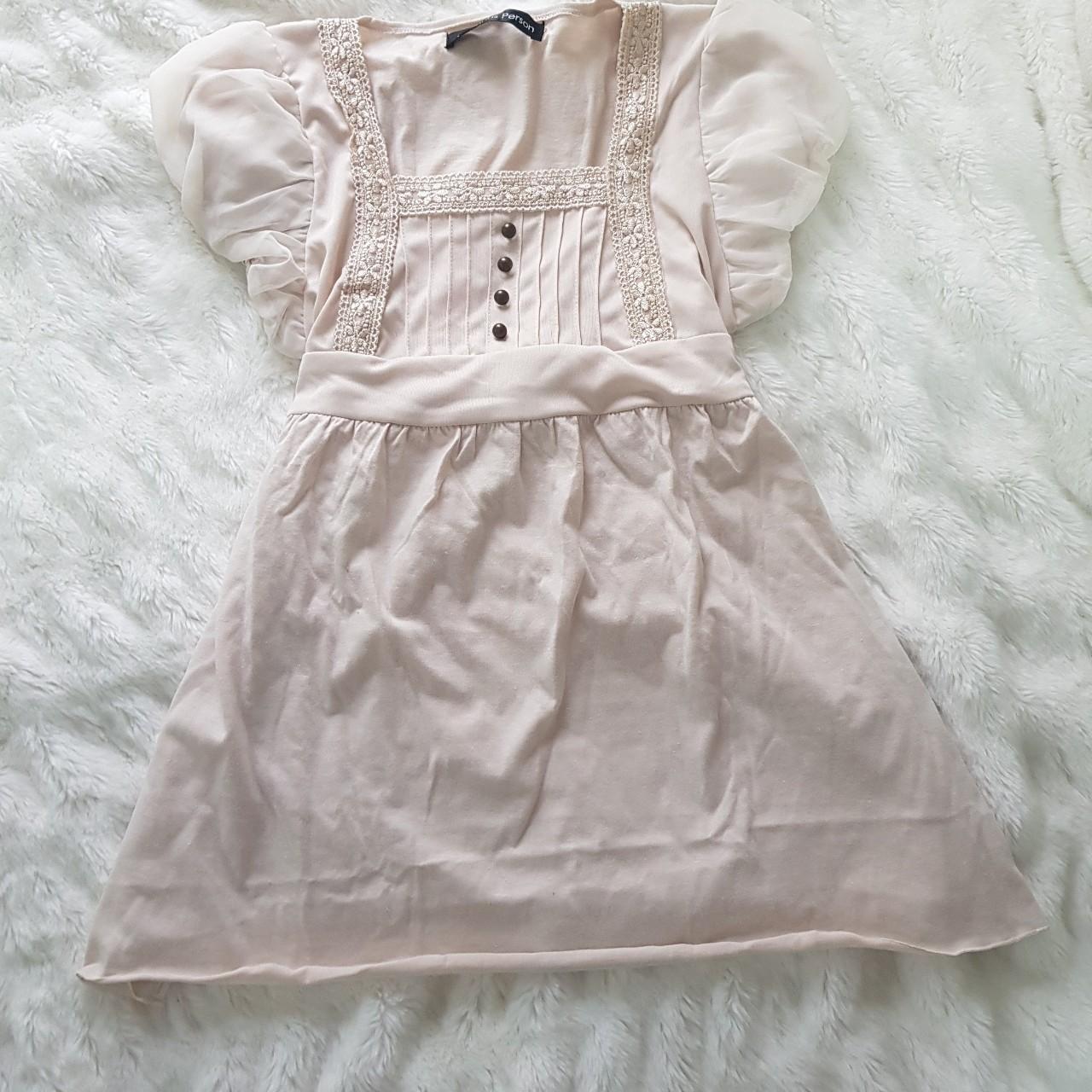 RARE Japanese brand creamy light beige coquette... - Depop