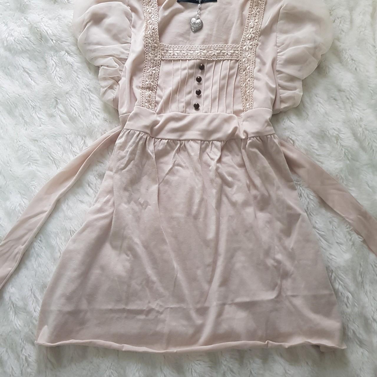 RARE Japanese brand creamy light beige coquette... - Depop