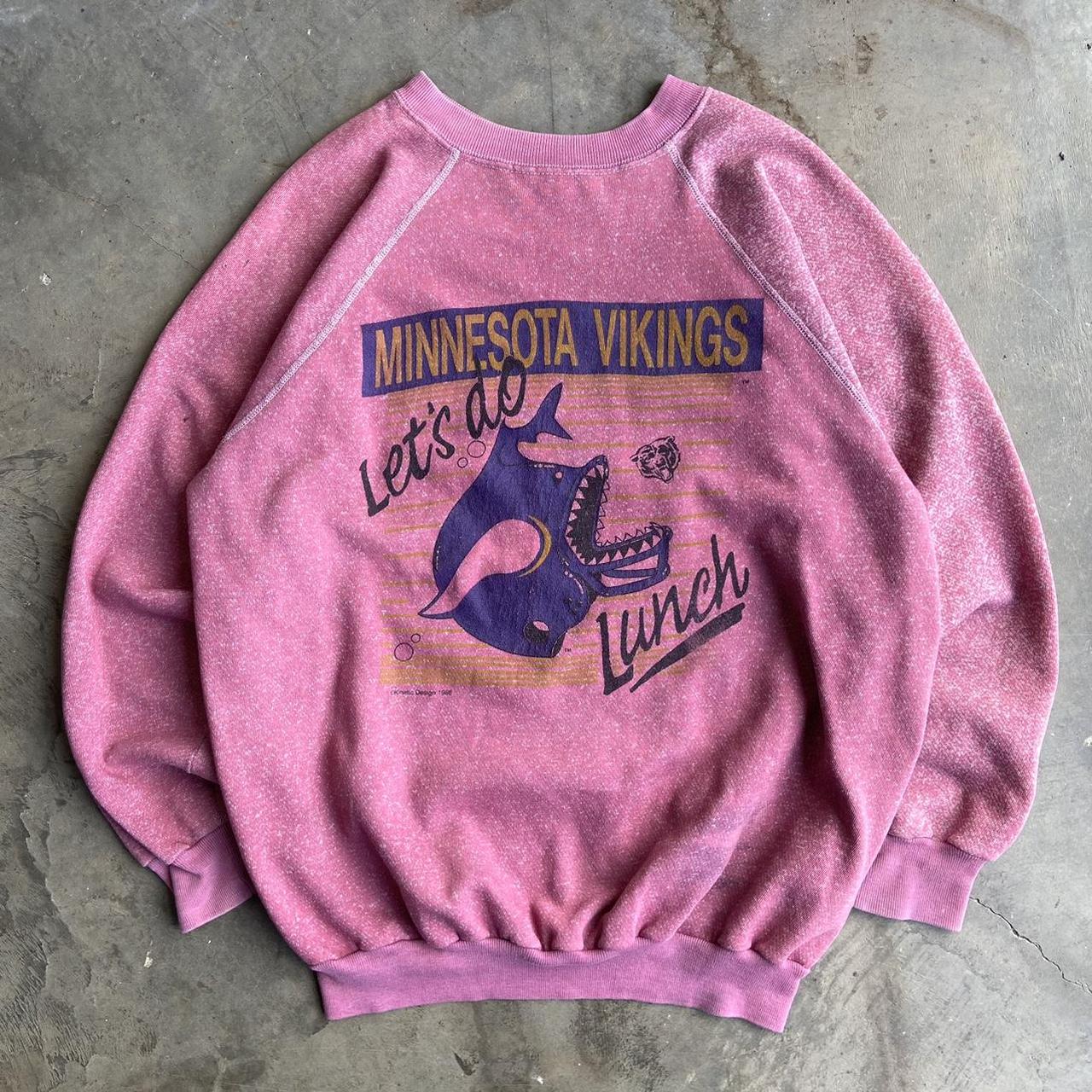 Vintage 80s Minnesota Vikings NFL Football Crewneck Sweatshirt