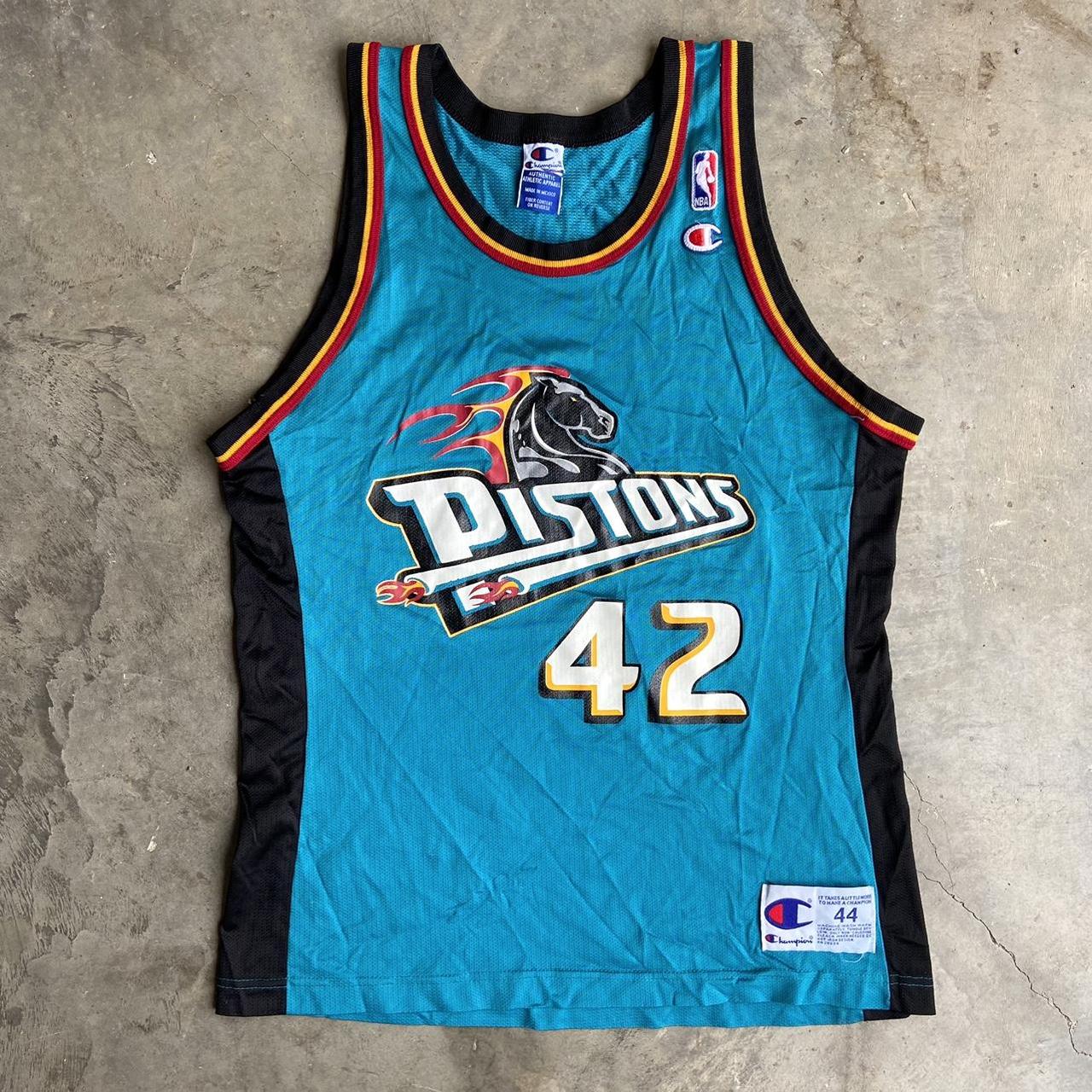Vintage 90s Detroit pistons NBA basketball 42 Jerry... - Depop
