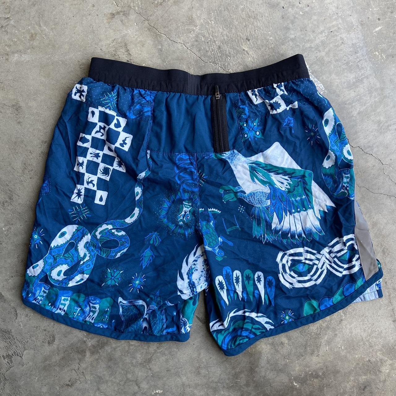 Nike Men S Blue And Black Shorts Depop   P0 