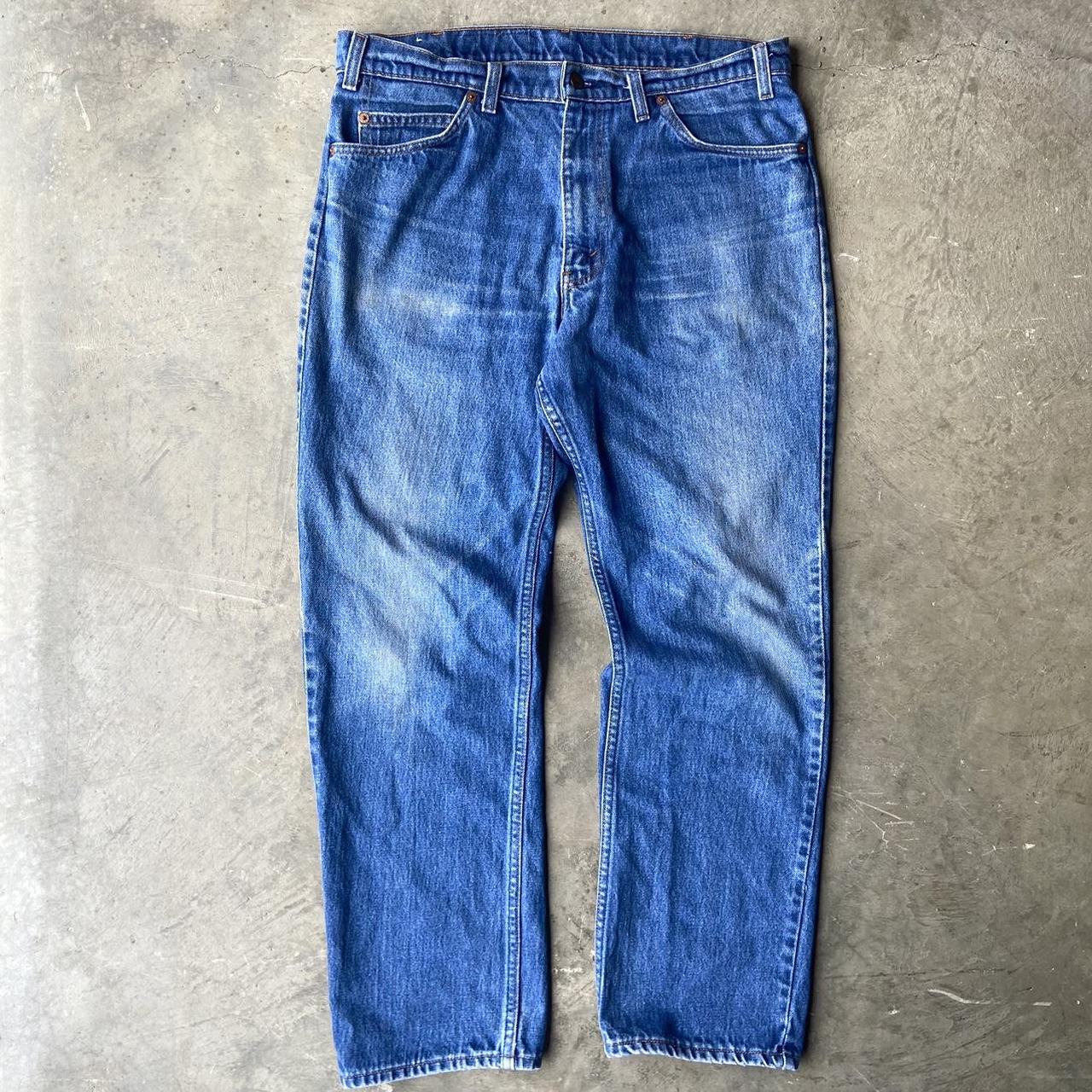 Vintage 80s Levi’s Blue tab jeans -Size 35 x... - Depop