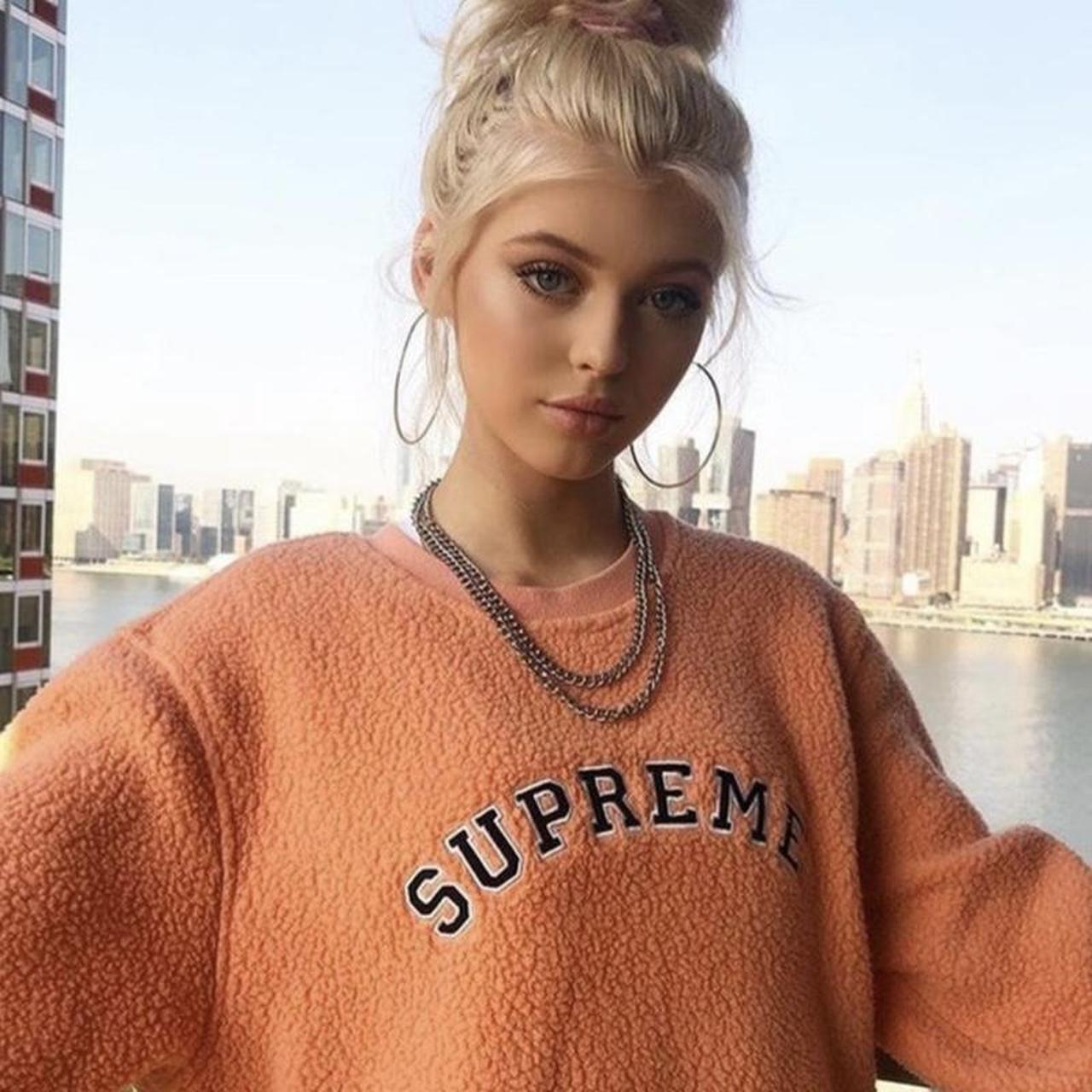 Supreme orange outlet sweater