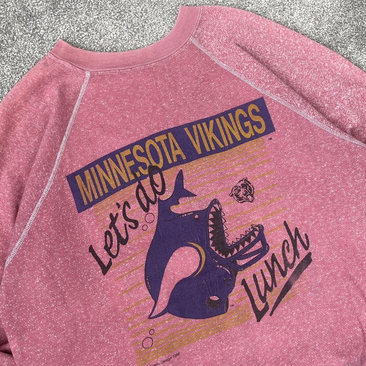 Vintage Minnesota Vikings crew neck sweater •size - Depop