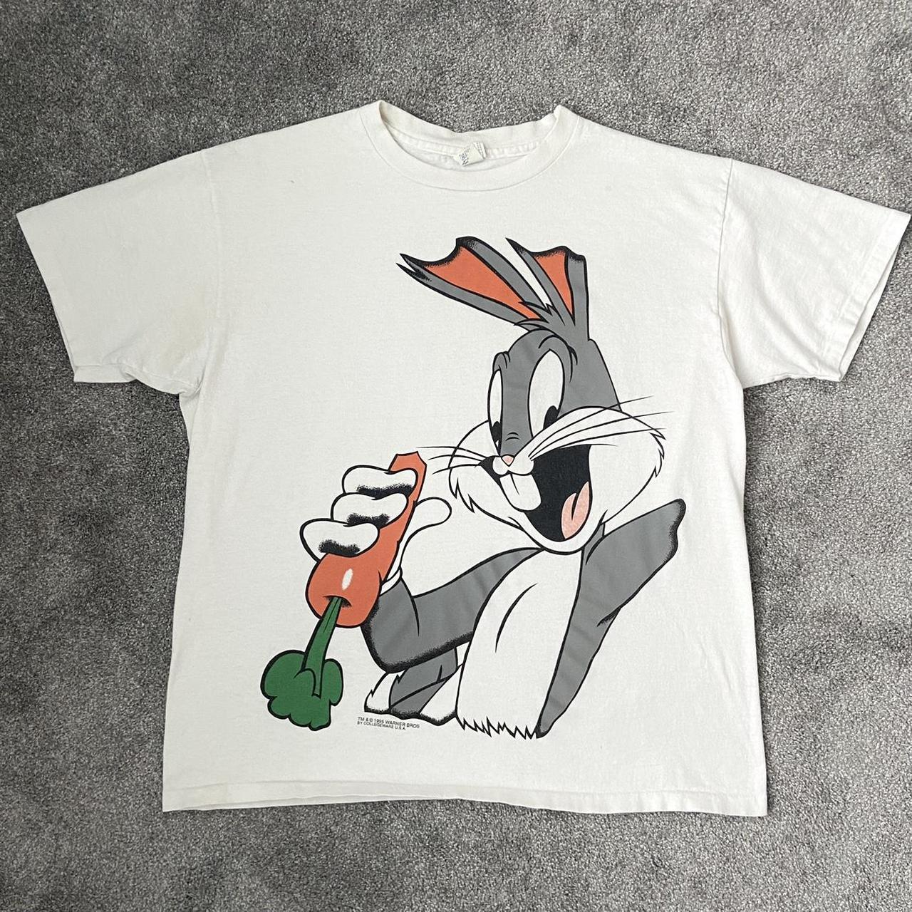 Vintage 90s 1995 looney tunes big bunny big print