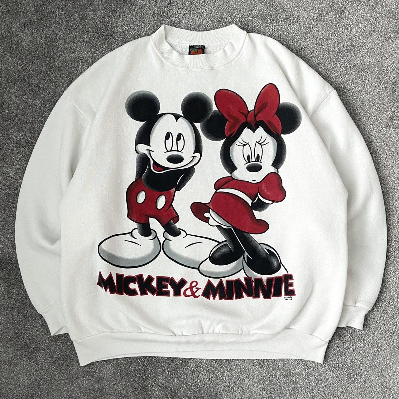 White minnie mouse outlet sweatshirt