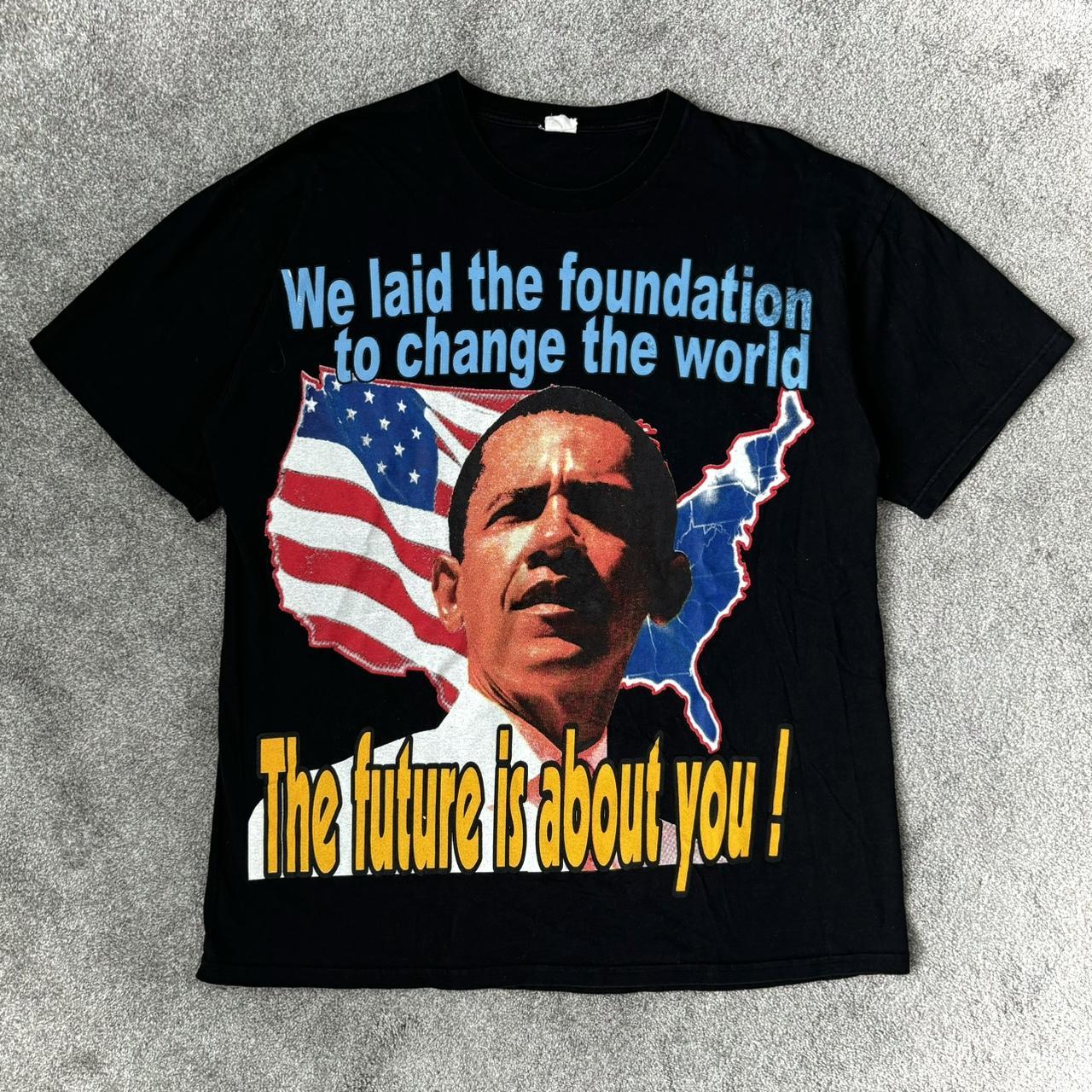 RARE VINTAGE OBAMA selling RAP TEE