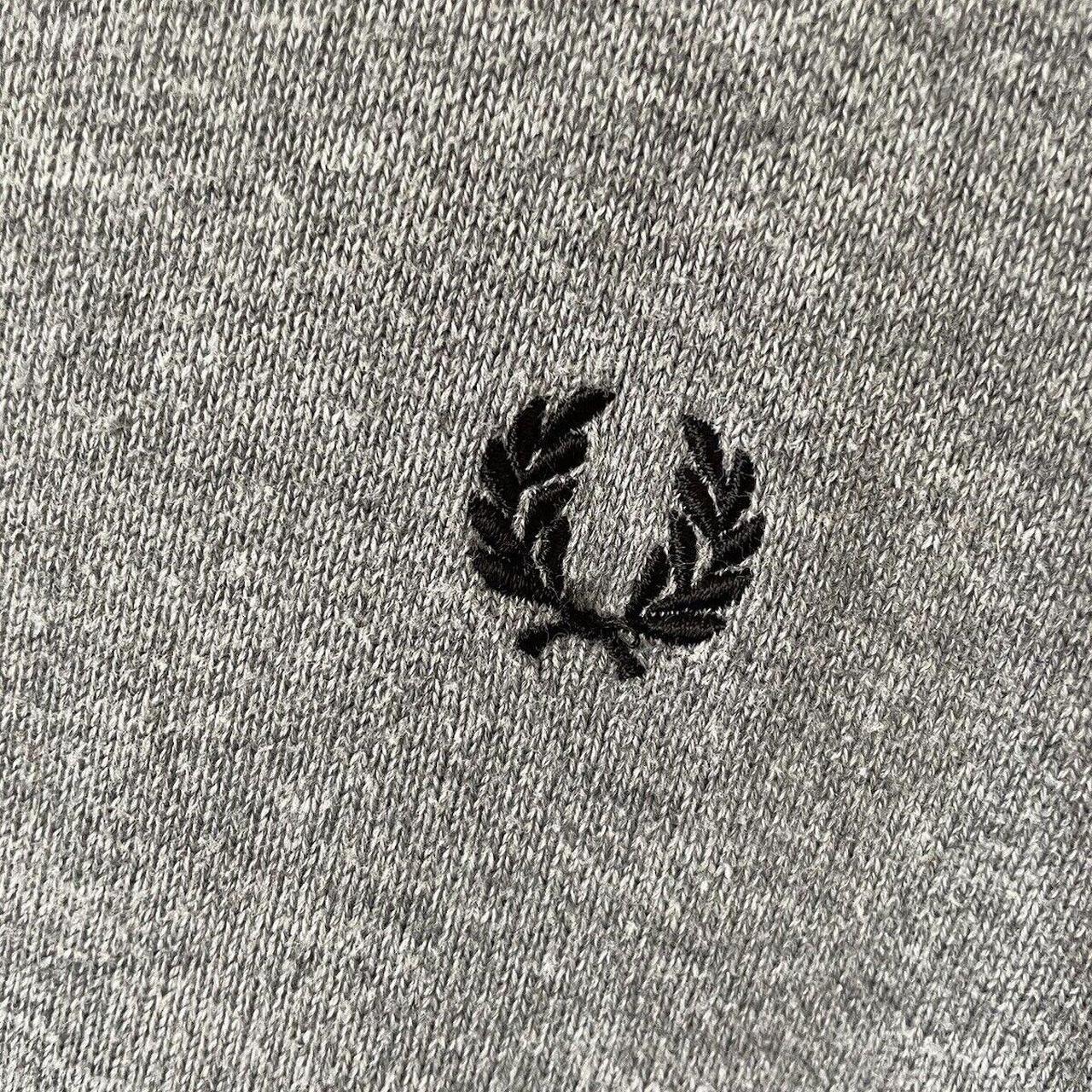 Fred Perry Cardigan Large Grey Button Up In a good... - Depop