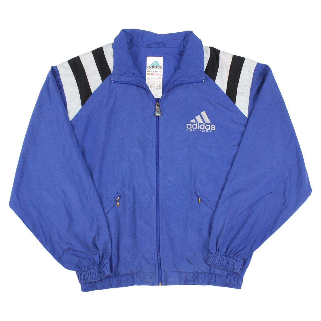 Adidas Men's Blue and Black Jacket | Depop