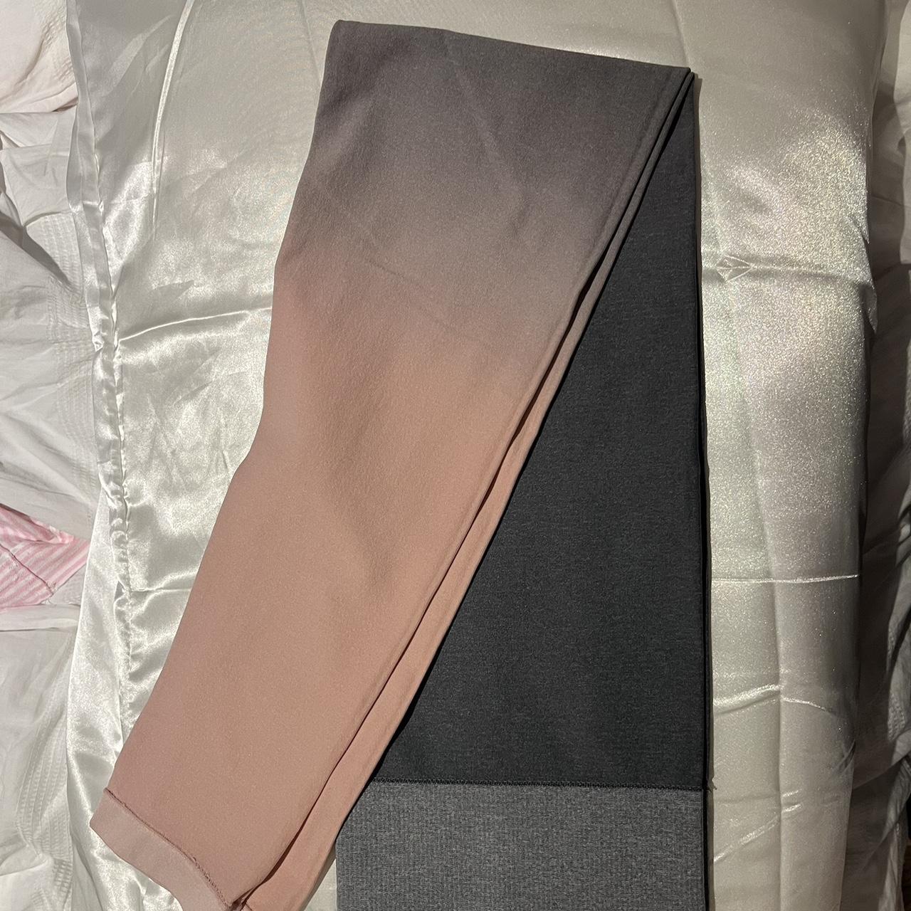 Primark gym activewear leggings Pink and grey ombre. Depop