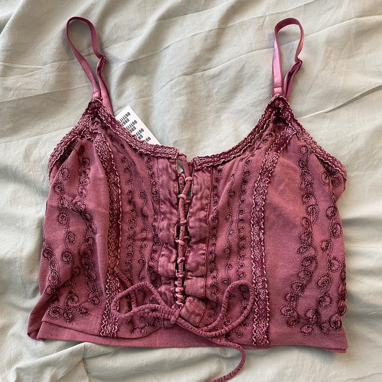 NWT urban outfitters pink crop top. Never worn... - Depop