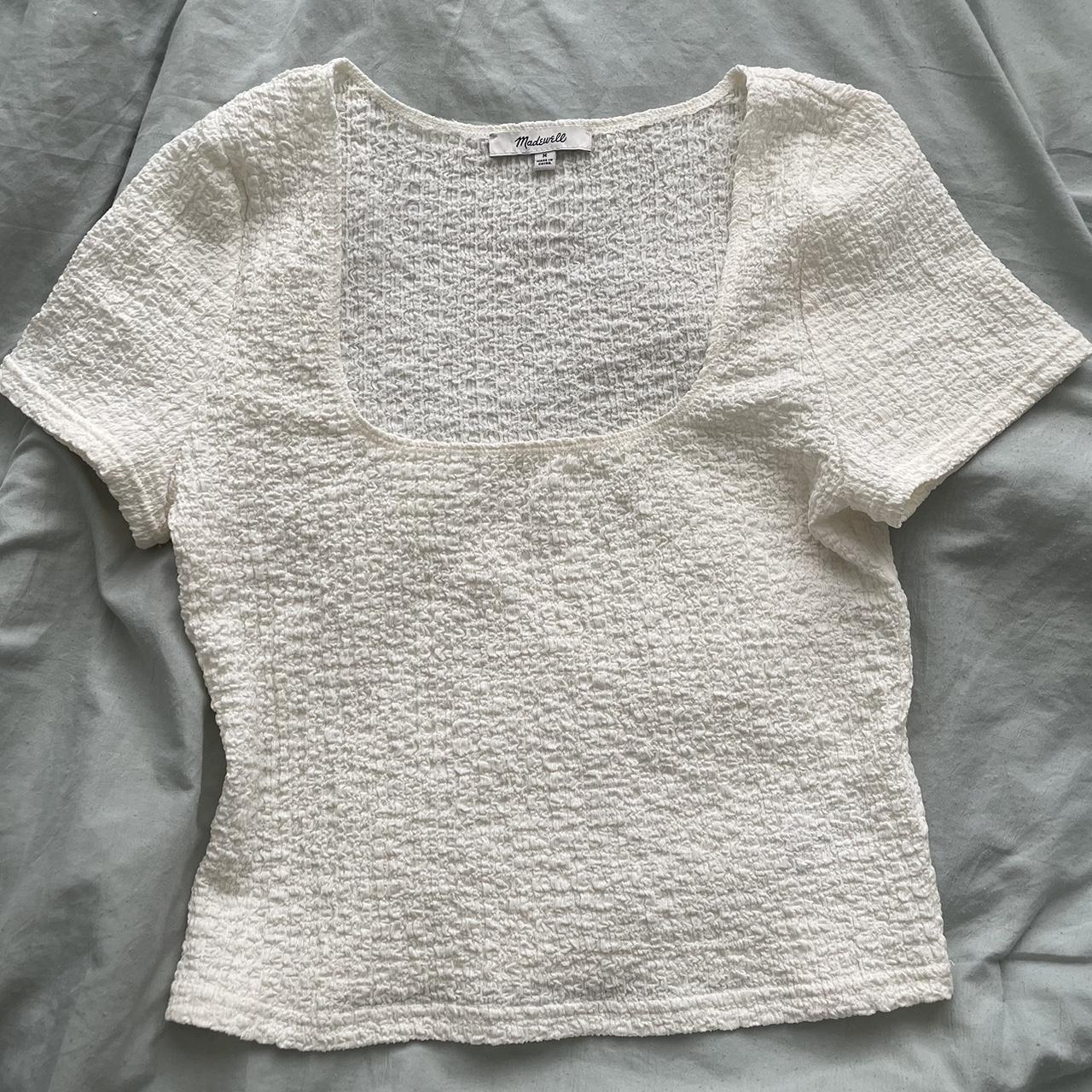 Madewell off white top! Only worn to try on :) - Depop