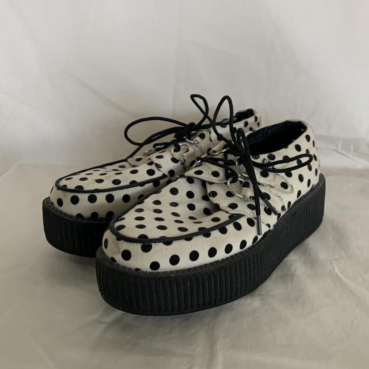 Vintage TUK London Creepers!! Cute polka dot pattern... Depop