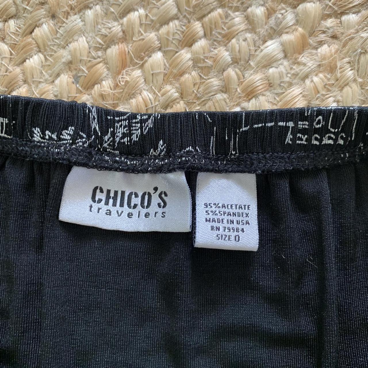 Chico's Traveler Pants RN#79984 Black Size Medium