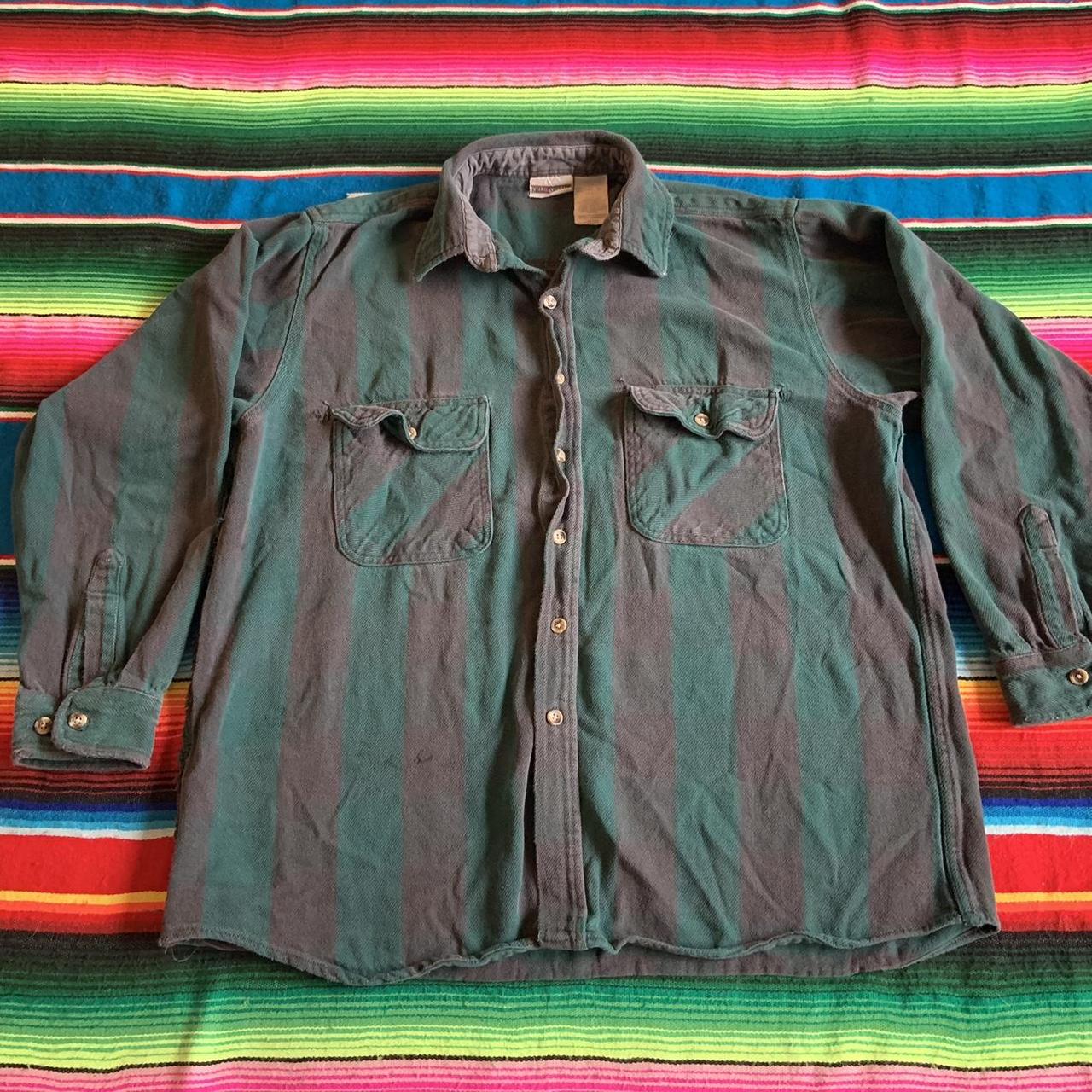 Men's Black and Green Shirt | Depop