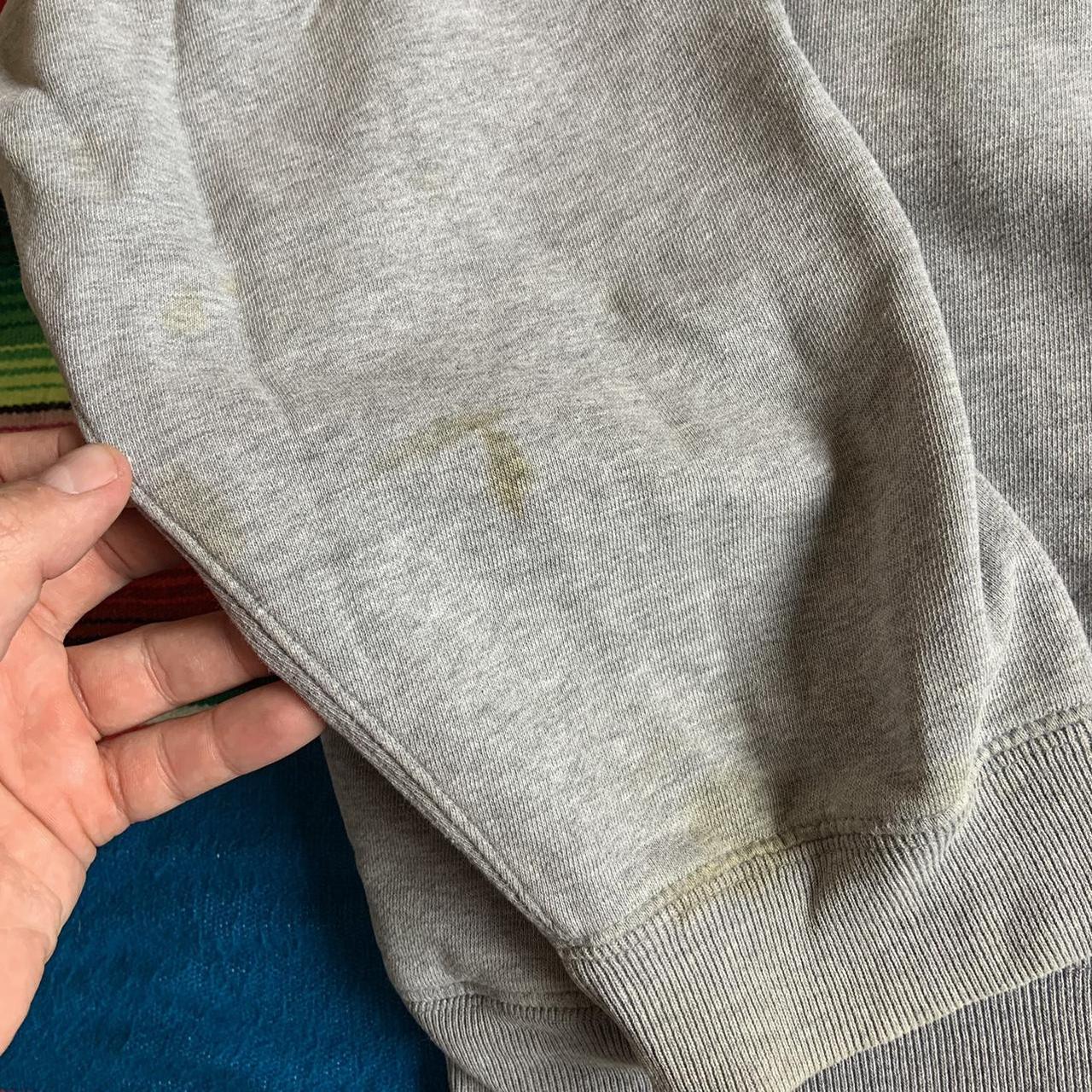 Gray vintage 90s/y2k GAP spell out quarter zip | Depop