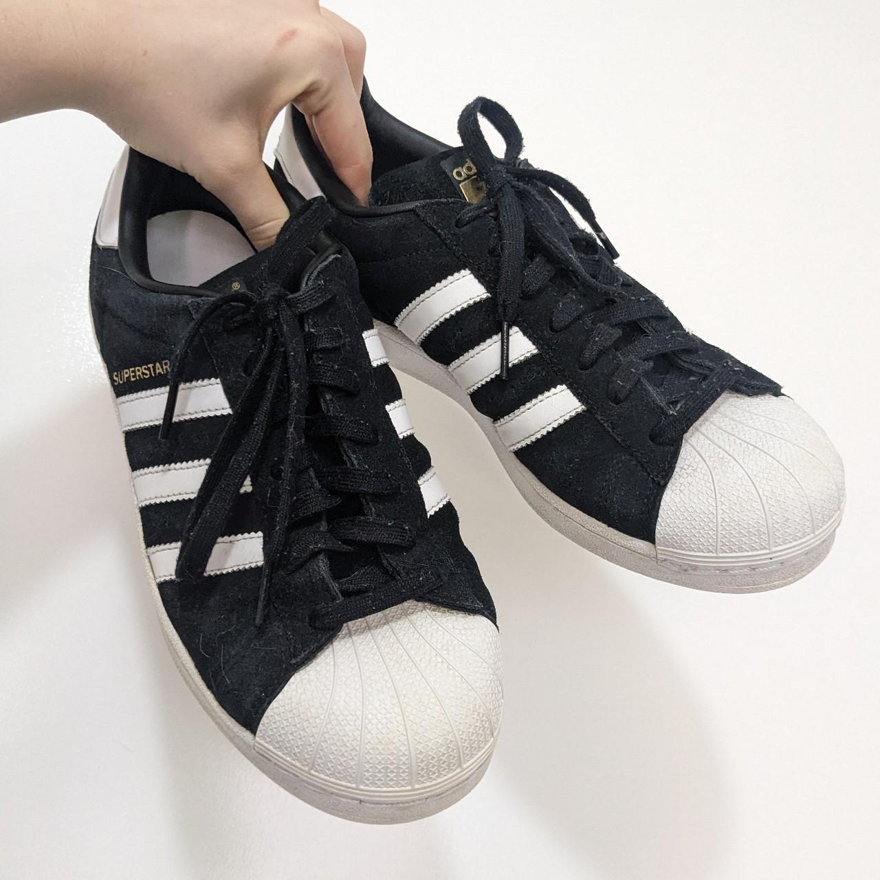 Trainers Superstar Suede Black ADIDAS SUPERSTAR BLACK VELVET/VELOUR Depop