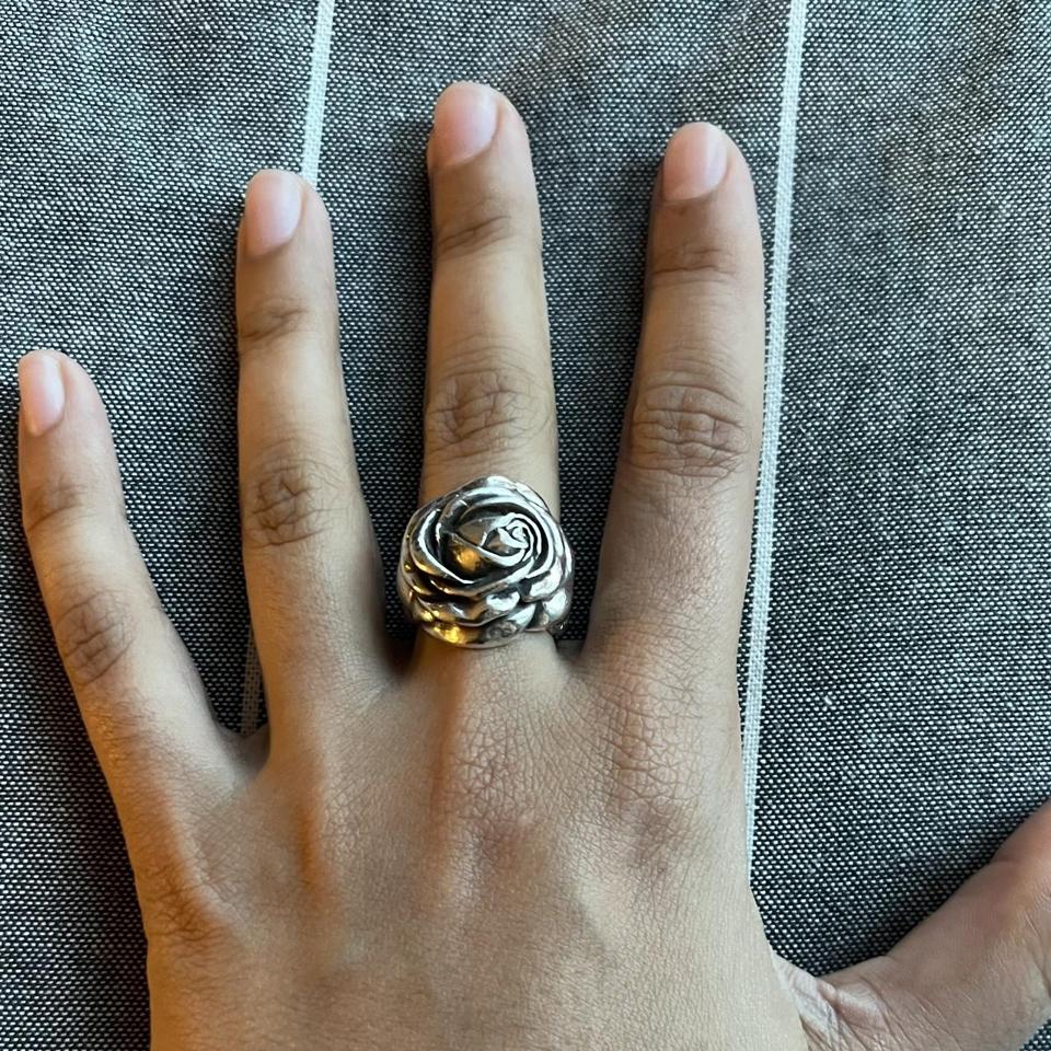 The Great Frog Skull and Roses bracelet with safety | Depop