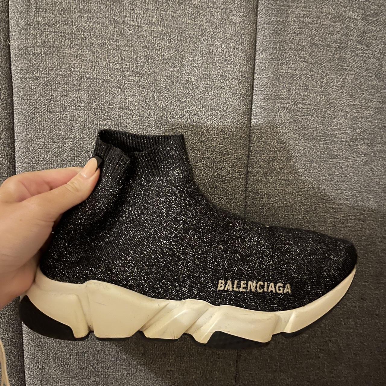 Black balenciaga sock runners hotsell