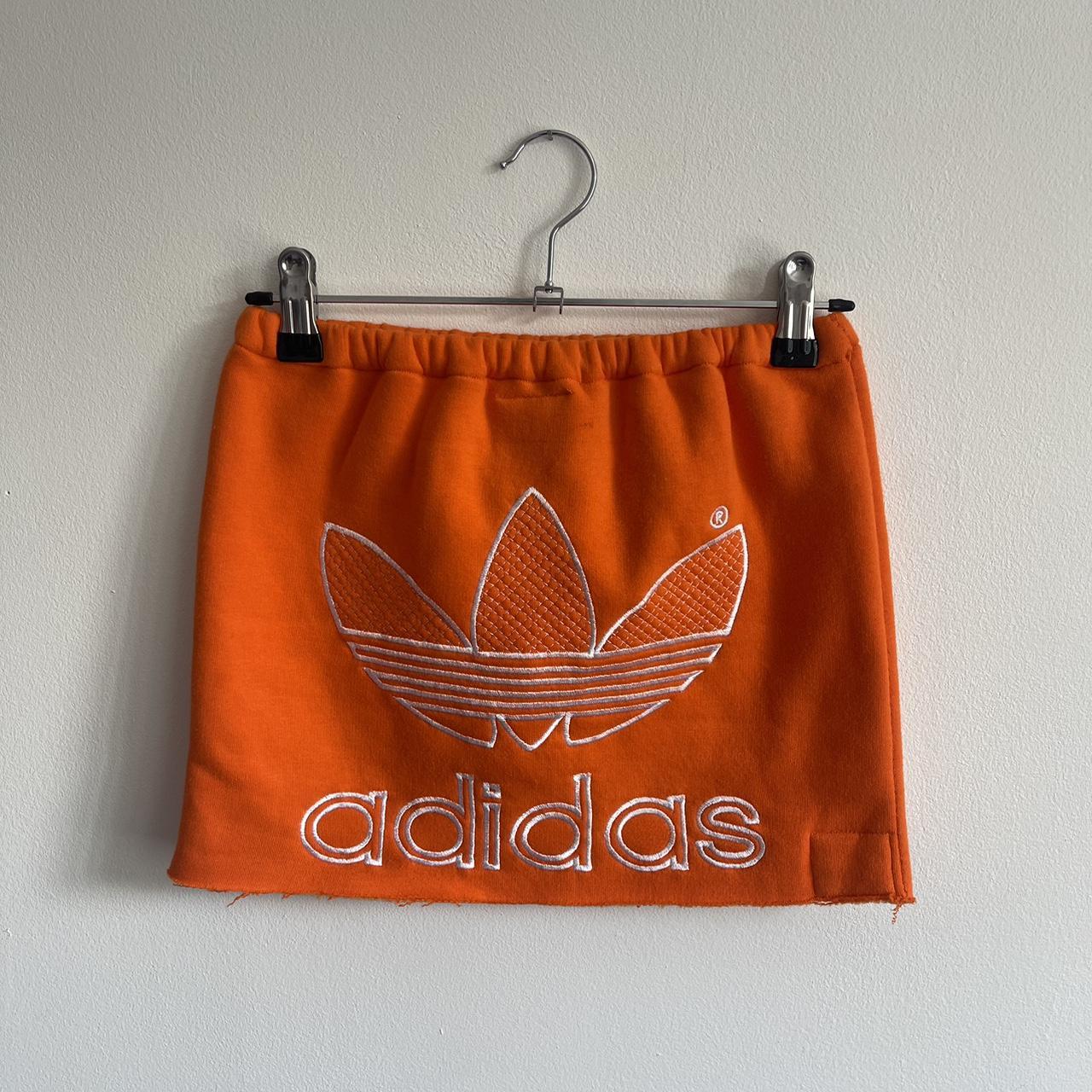 Orange adidas crop top online