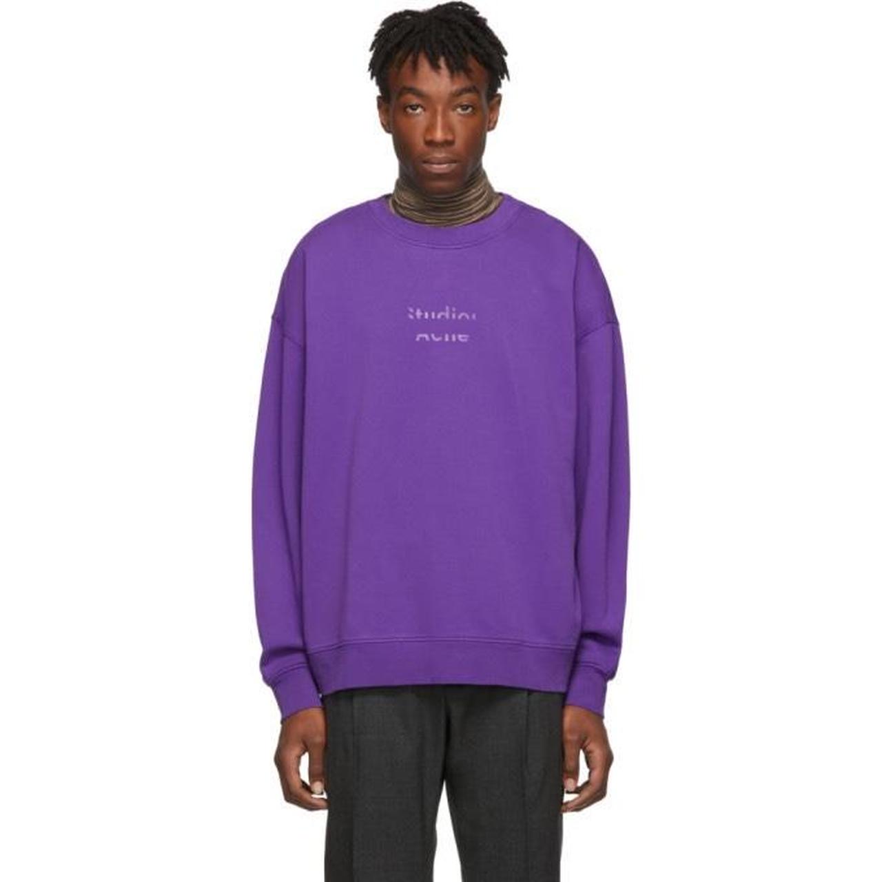 Acne studios purple sweatshirt hotsell