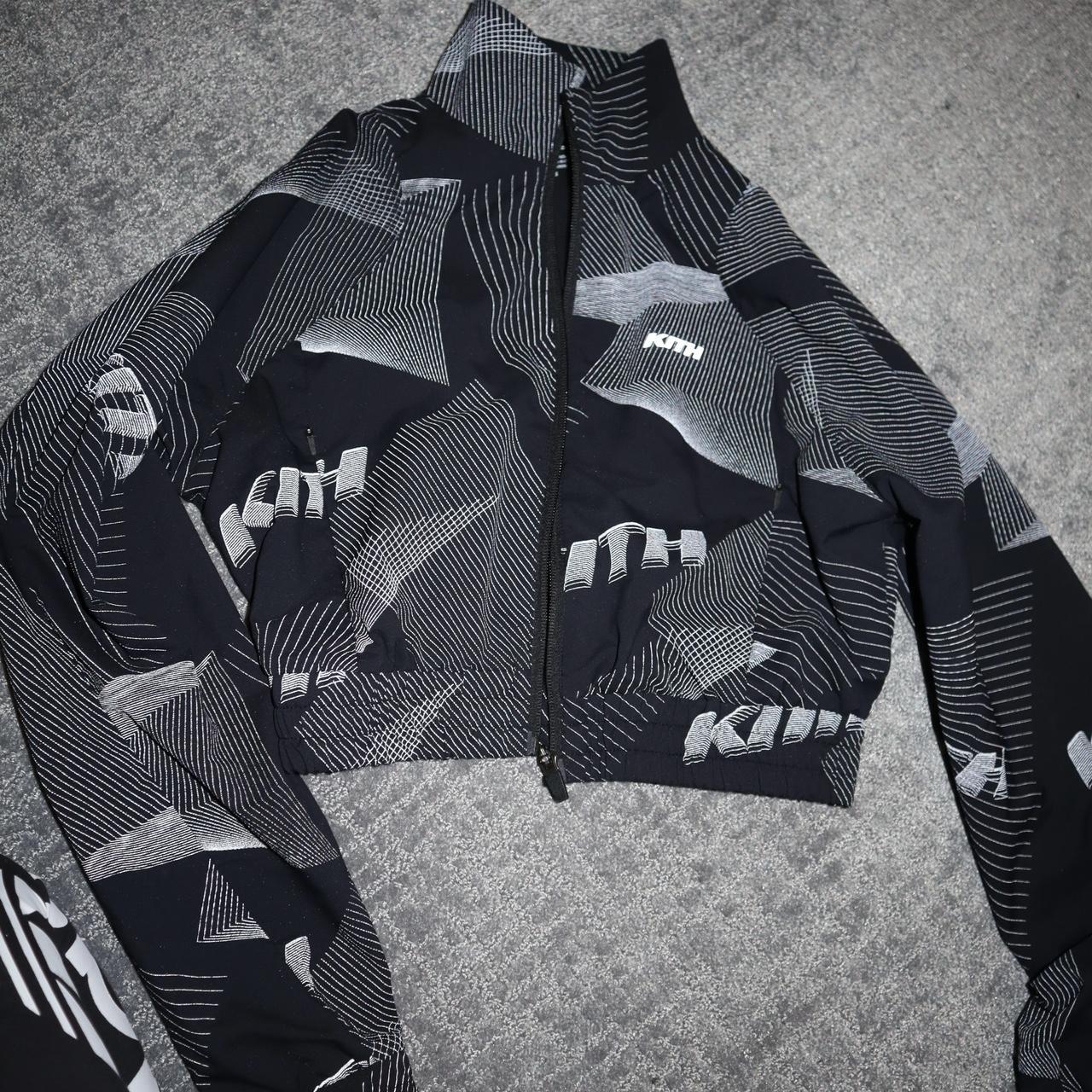 KITH SPORTS CROP REFLECTIVE JACKET WORN LIGHTLY