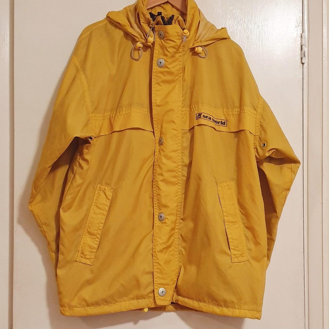 Sick K-Way x Seaworld Waterproof Jacket Pit to Pit:... - Depop