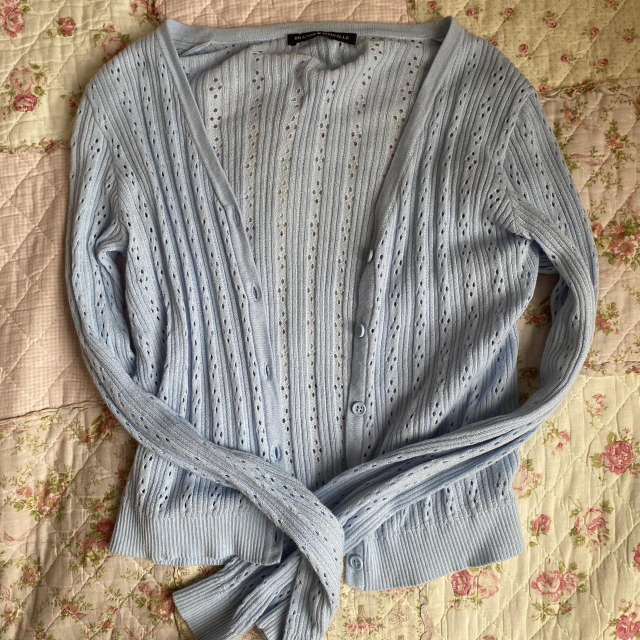 Women's Blue Cardigan Depop
