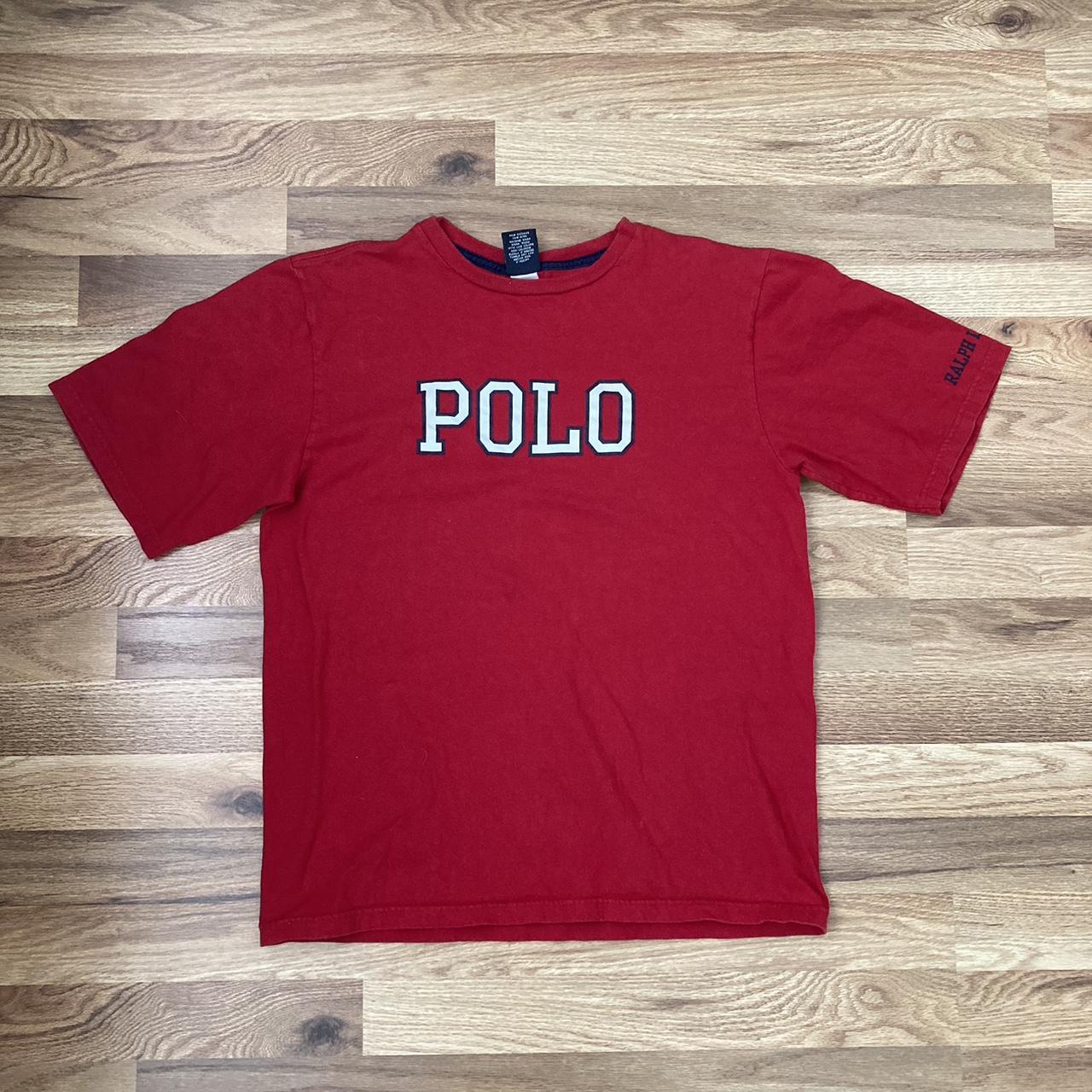 Polo Ralph Lauren Men's Red T-shirt | Depop