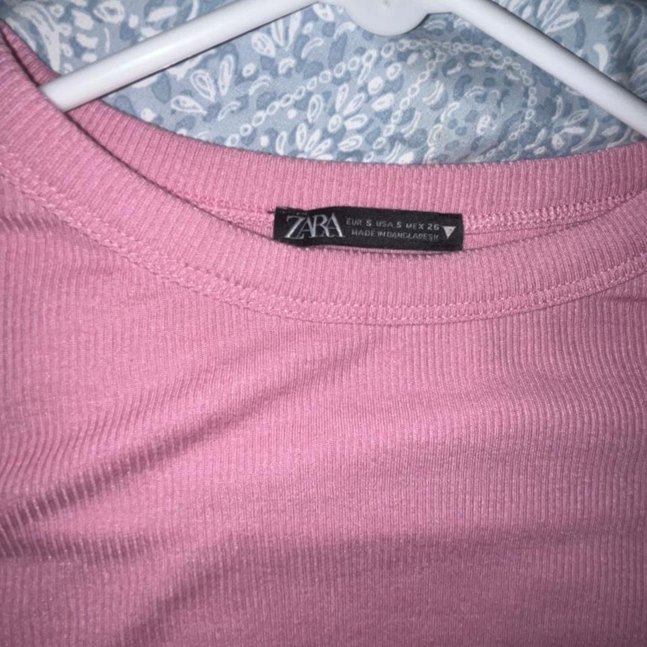 Zara pink top, perfect for the summer time. Only... Depop