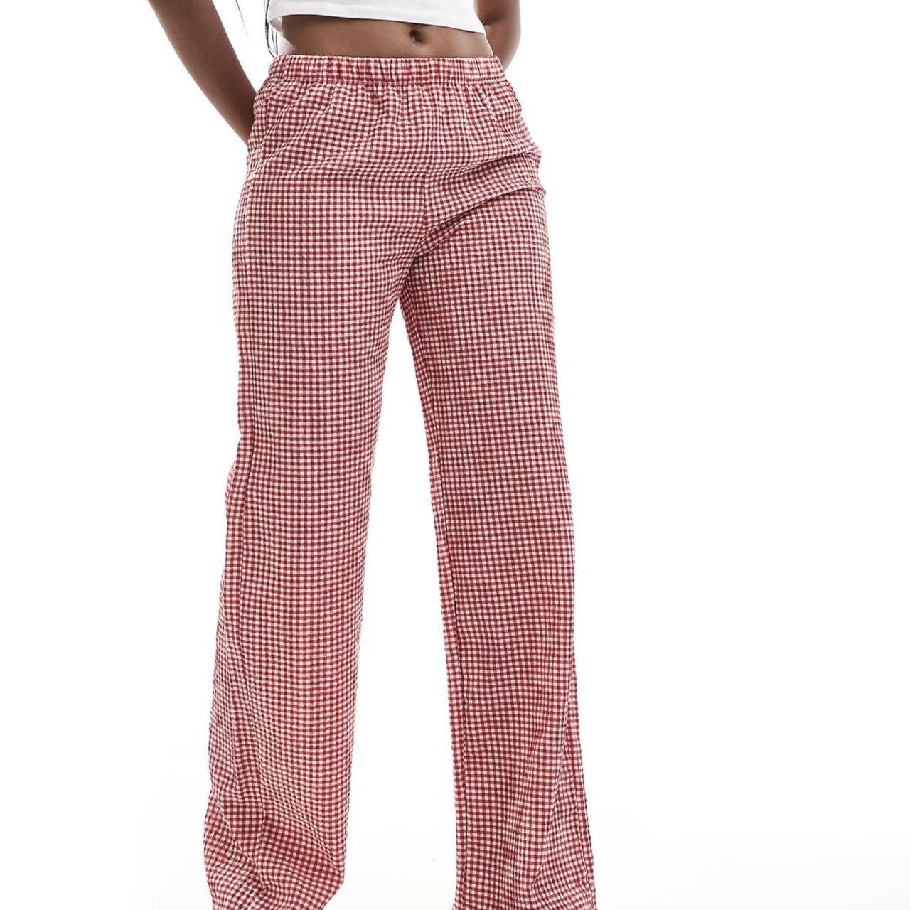 Pull Bear red and white gingham