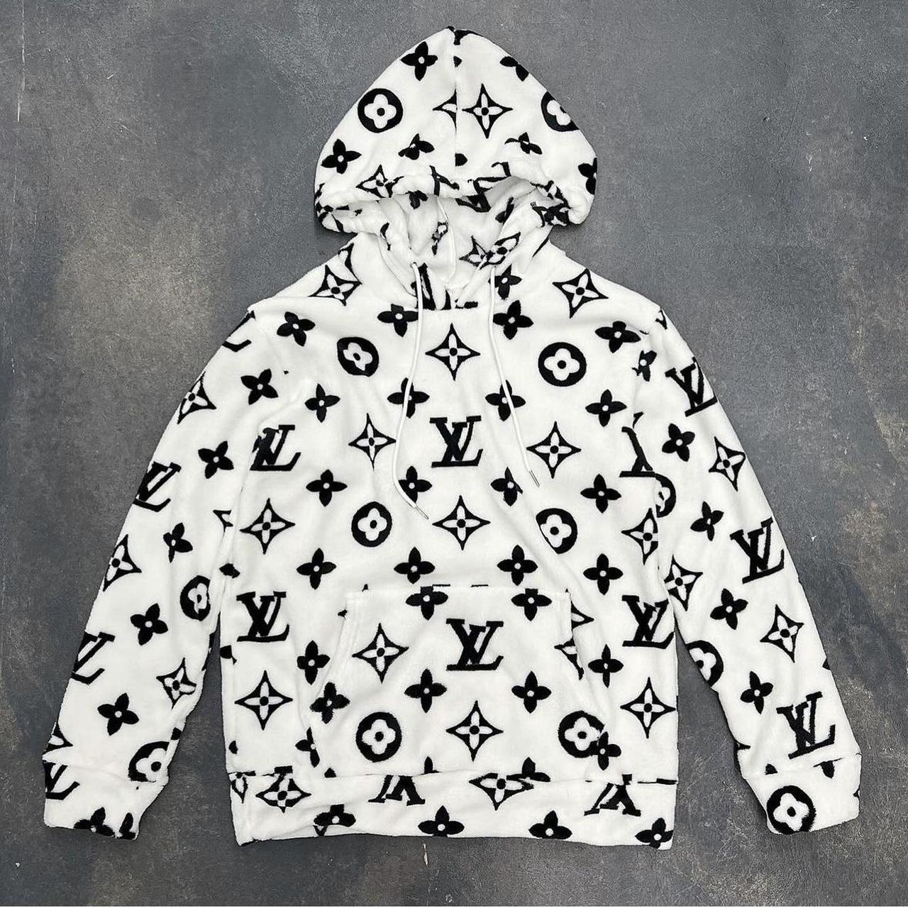 Custom creations LV fluffy hoodie and short