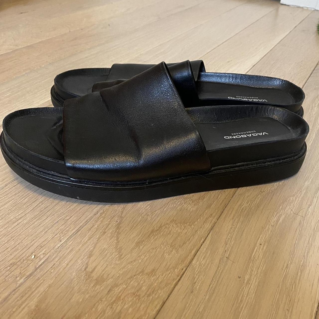 Vagabond Women's Black Slides | Depop