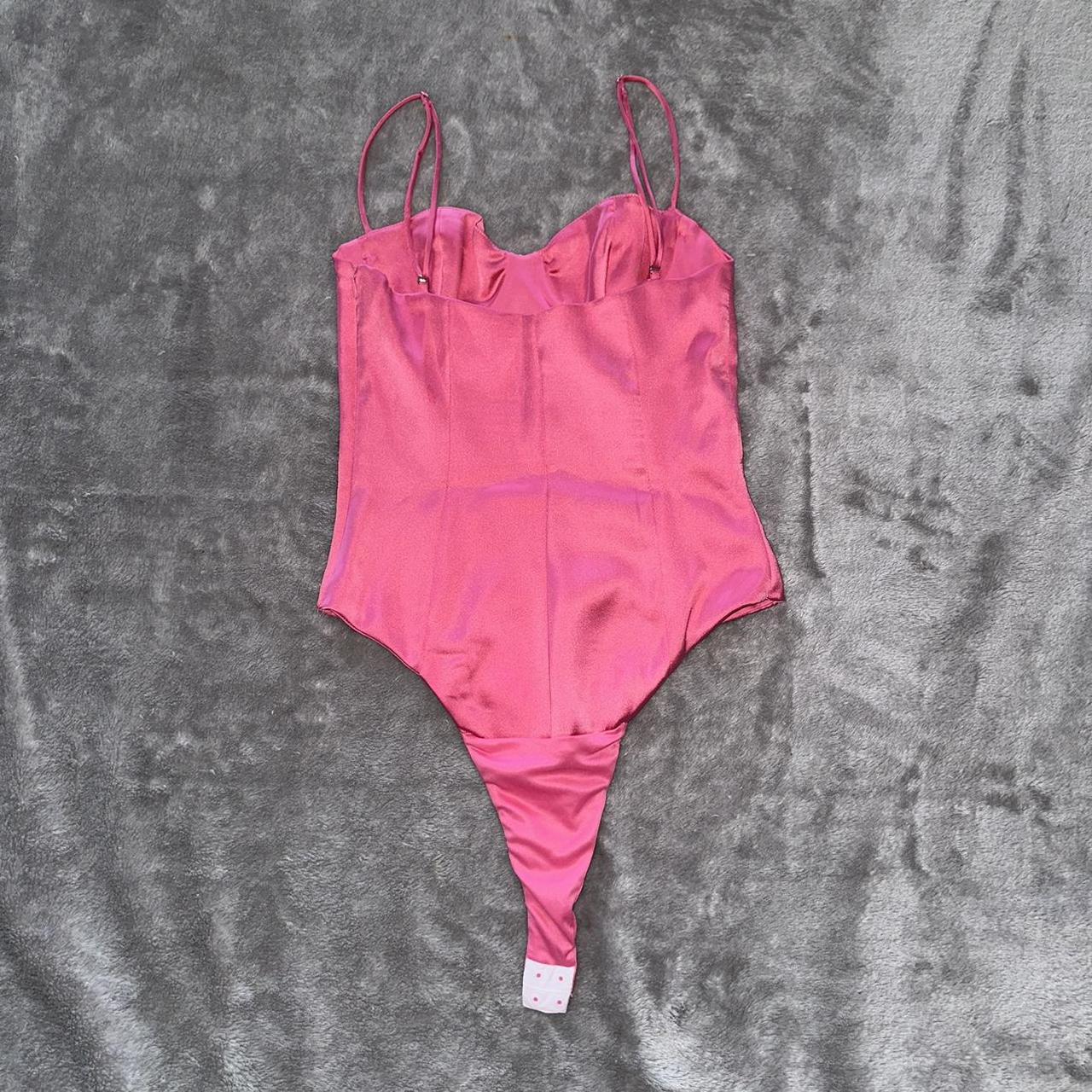 Zara Women S Pink Bodysuit Depop