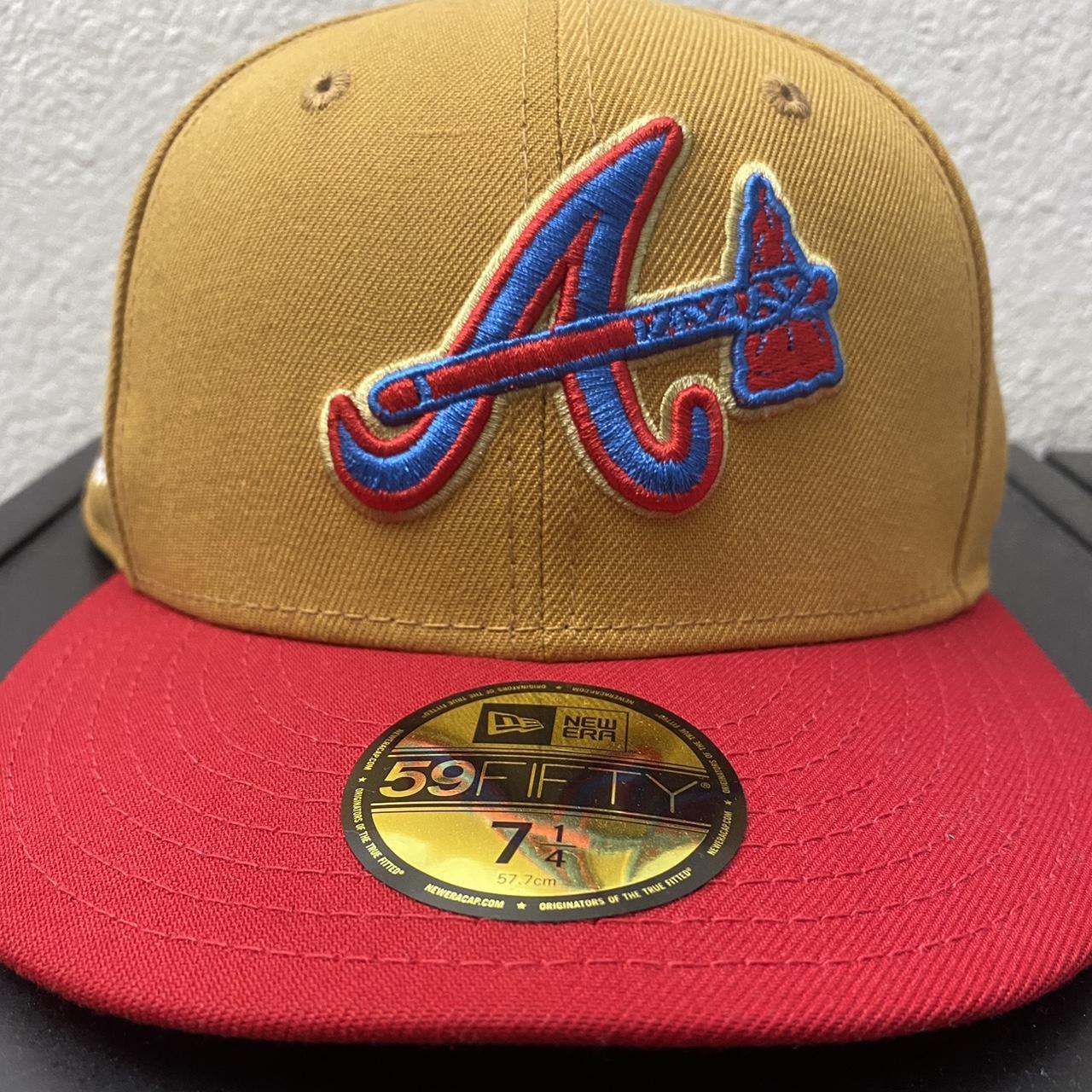 Atlanta Braves New Era 59FIFTY Fitted Hat Size: - Depop