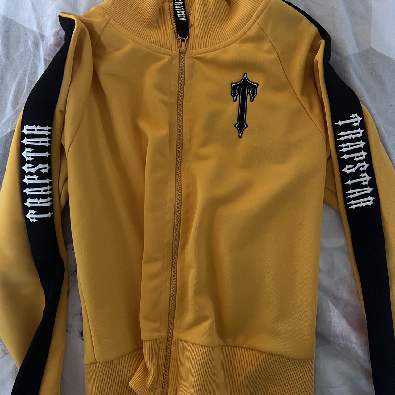 Trapstar yellow and black zip up Only worn once in... - Depop