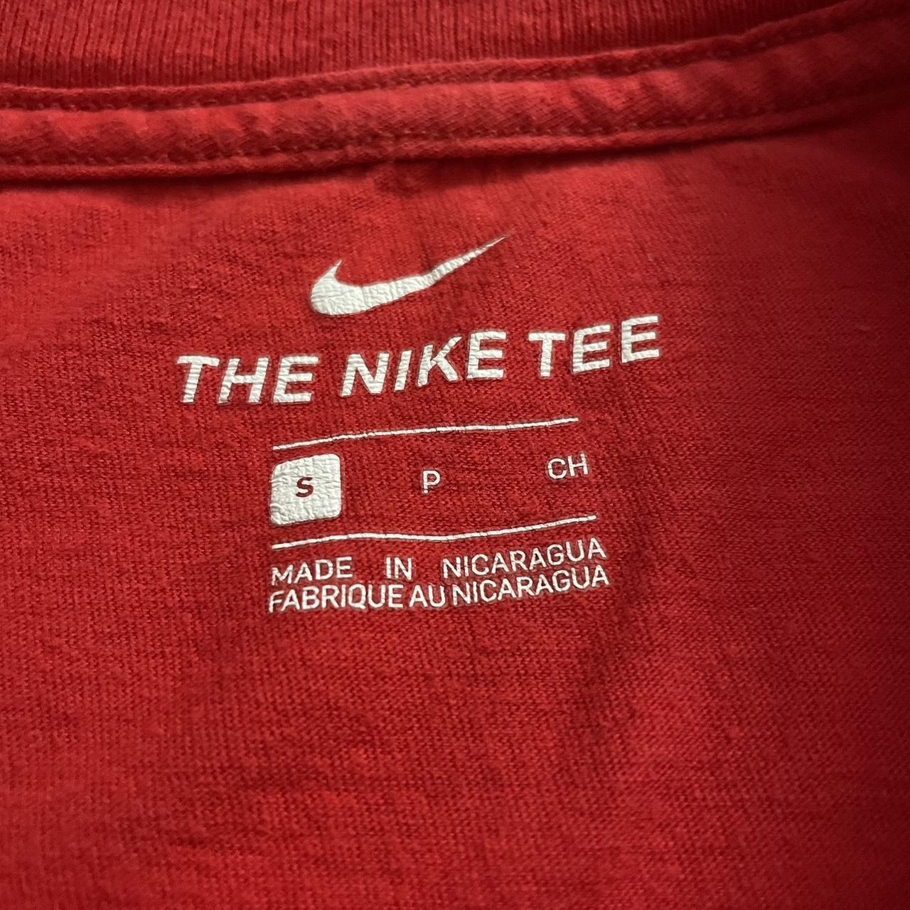 Nike Men's Red and Black T-shirt | Depop