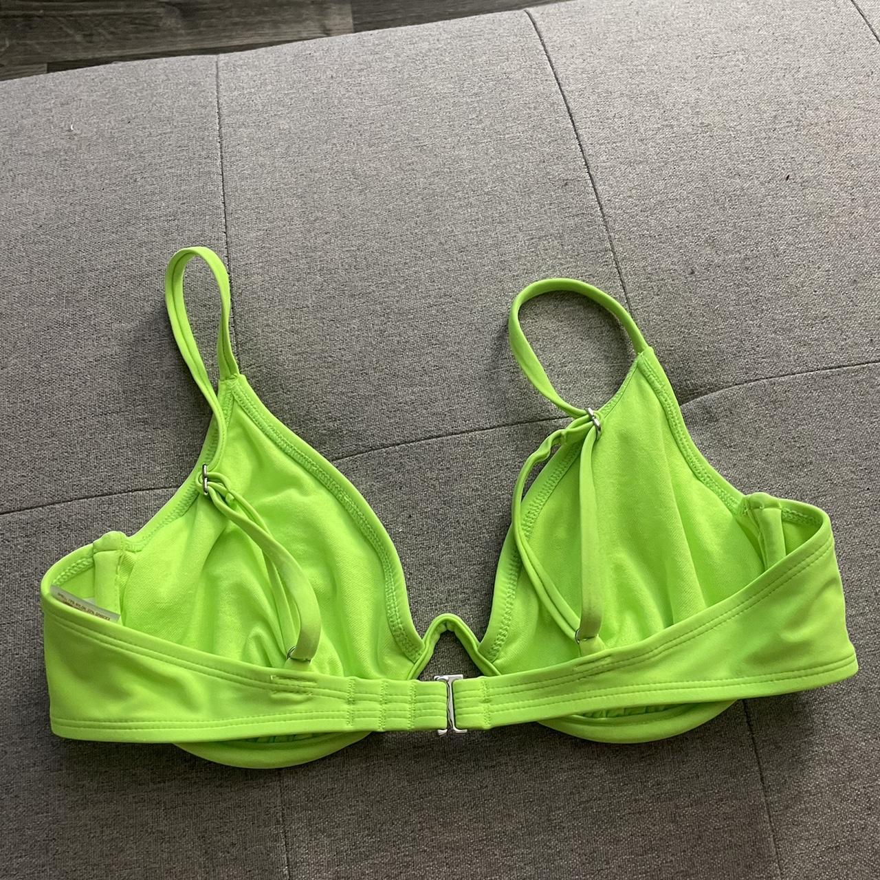 Target green underwire bikini top. I love this Depop