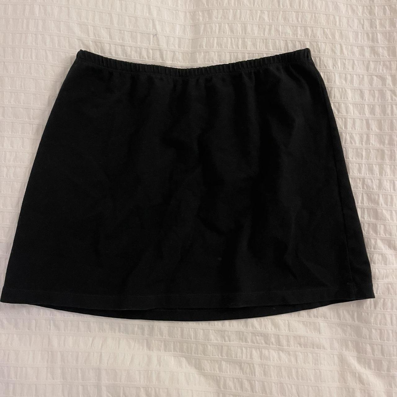 Perfect stretchy Brandy Melville black mini skirt - Depop