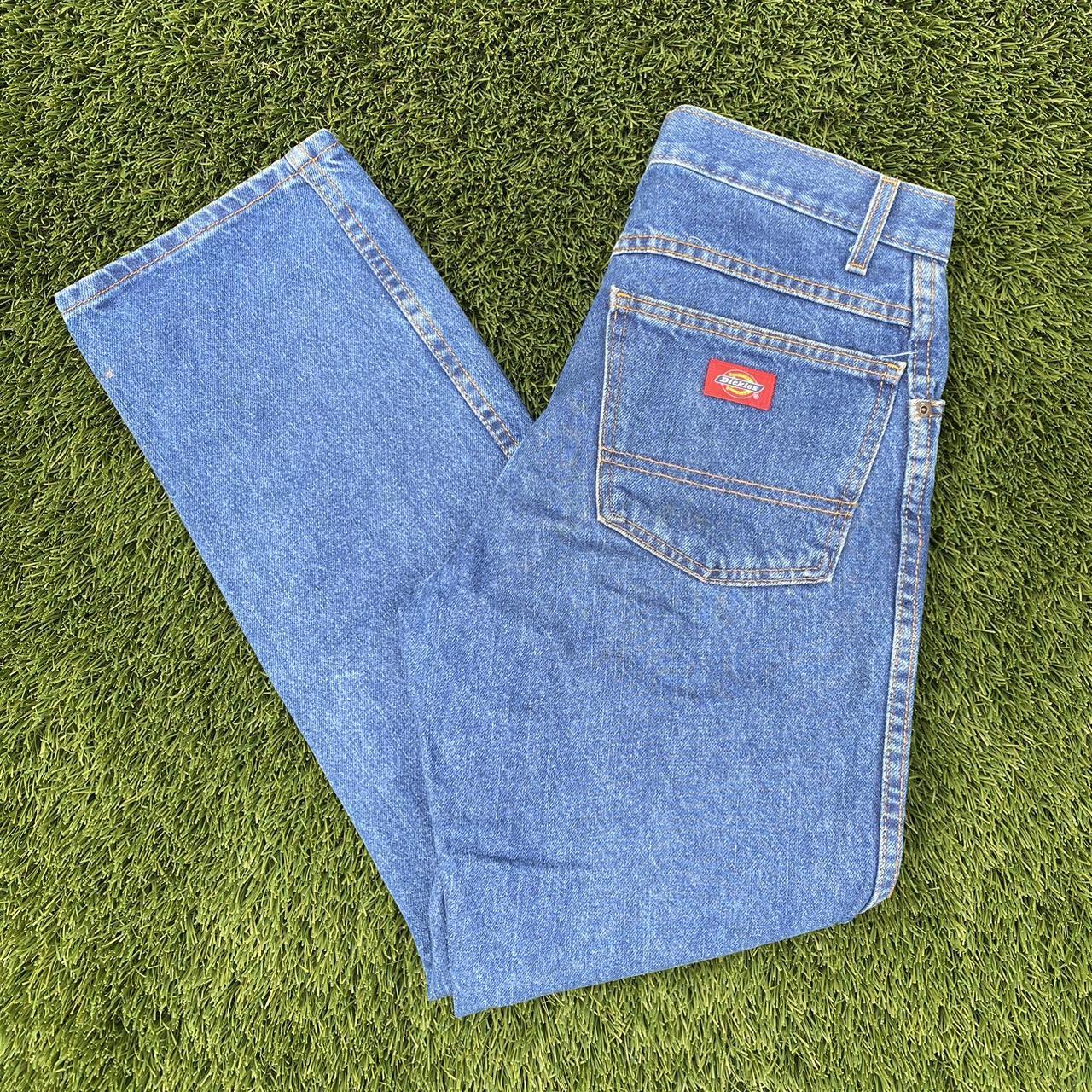 Dickies Women's Blue Jeans Depop