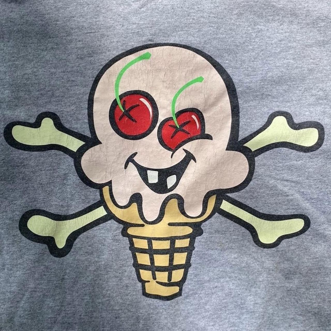 Ice Cream Men's Grey and Black T-shirt | Depop