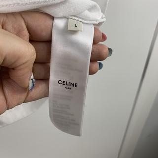 CELINE PARIS BOXY T-SHIRT IN COTTON JERSEY - OFF WHITE / DEEP RED