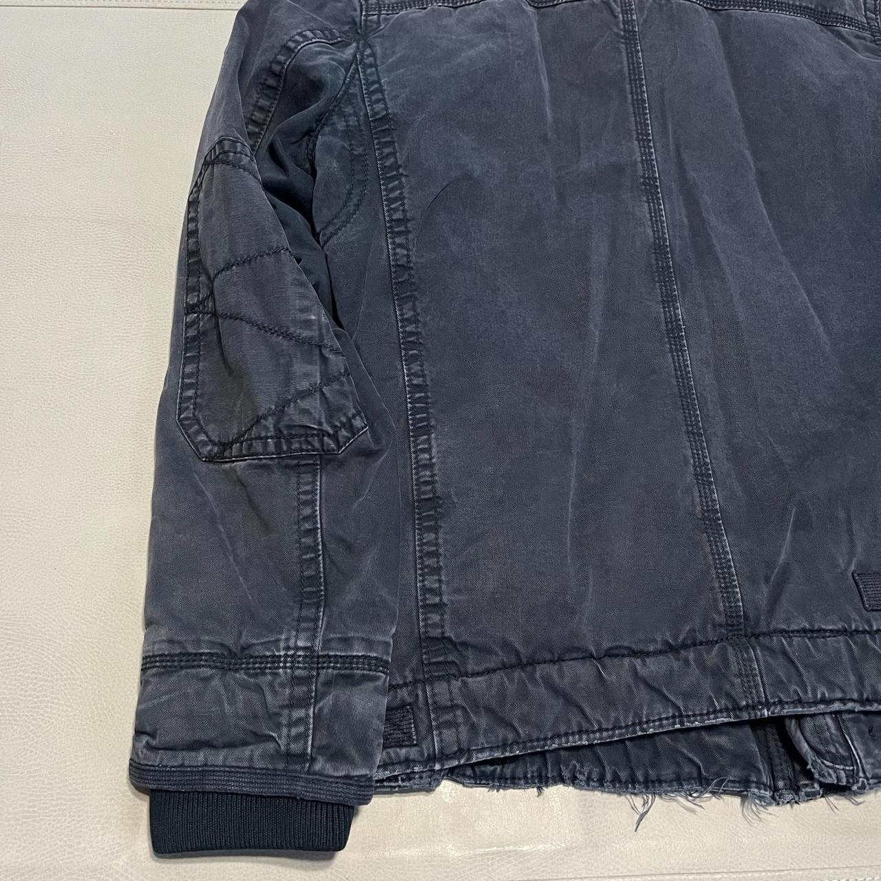 Abercrombie & Fitch Men's Bomber Jacket - Blue/Br… - image 8