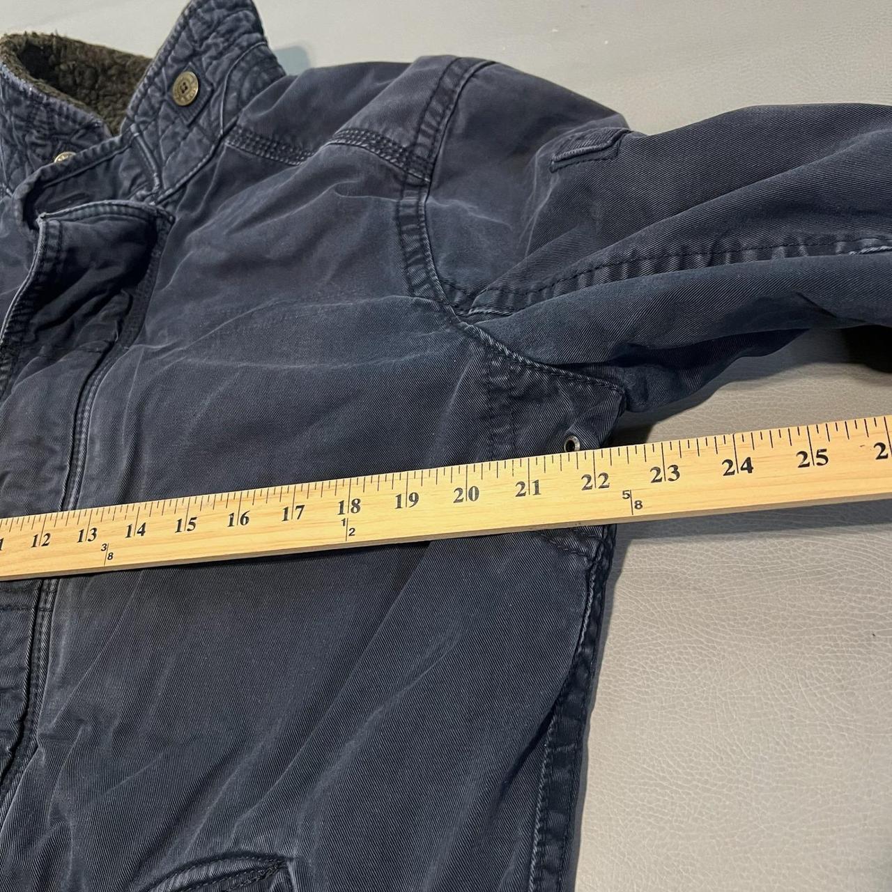 Abercrombie & Fitch Men's Bomber Jacket - Blue/Br… - image 4