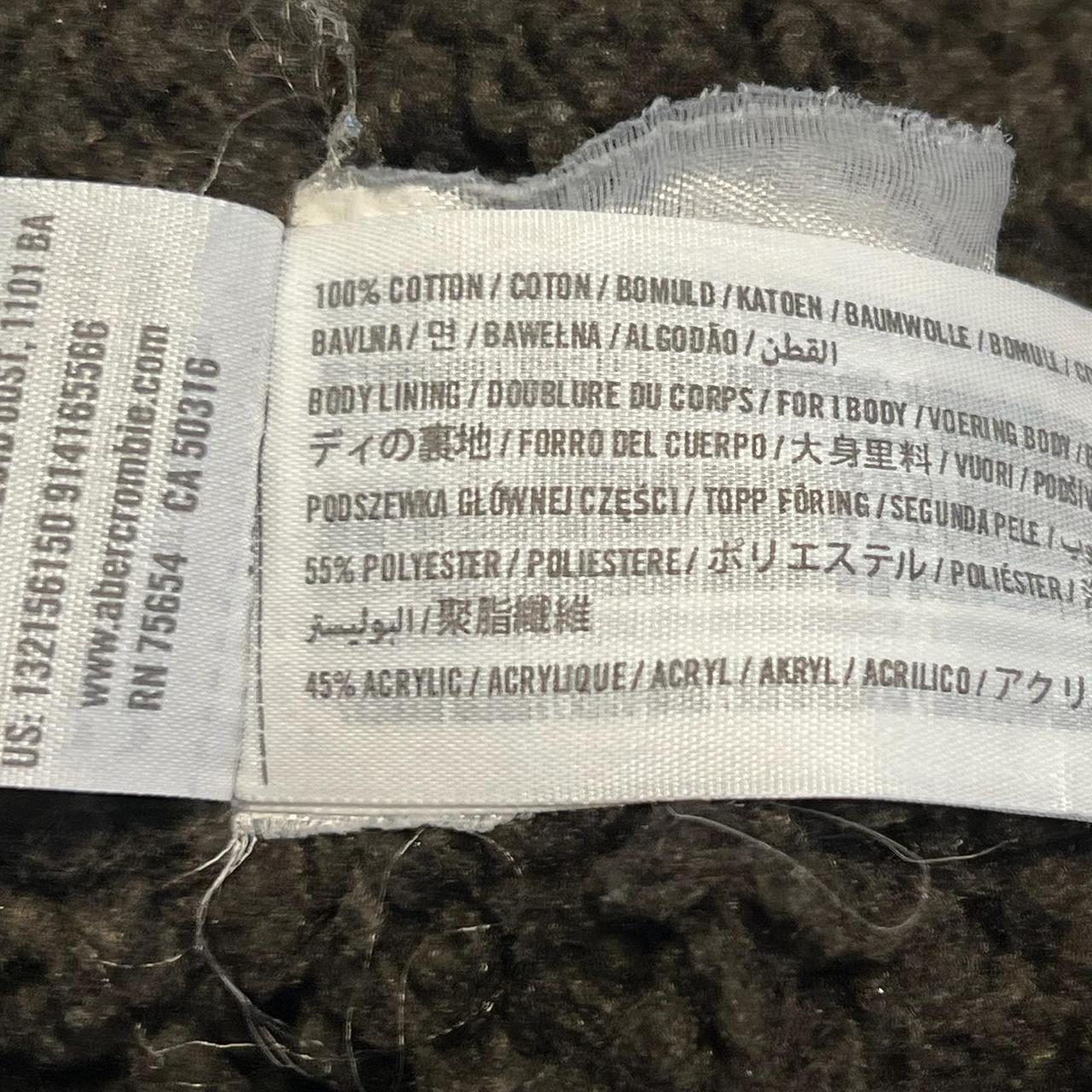 Abercrombie & Fitch Men's Bomber Jacket - Blue/Br… - image 7