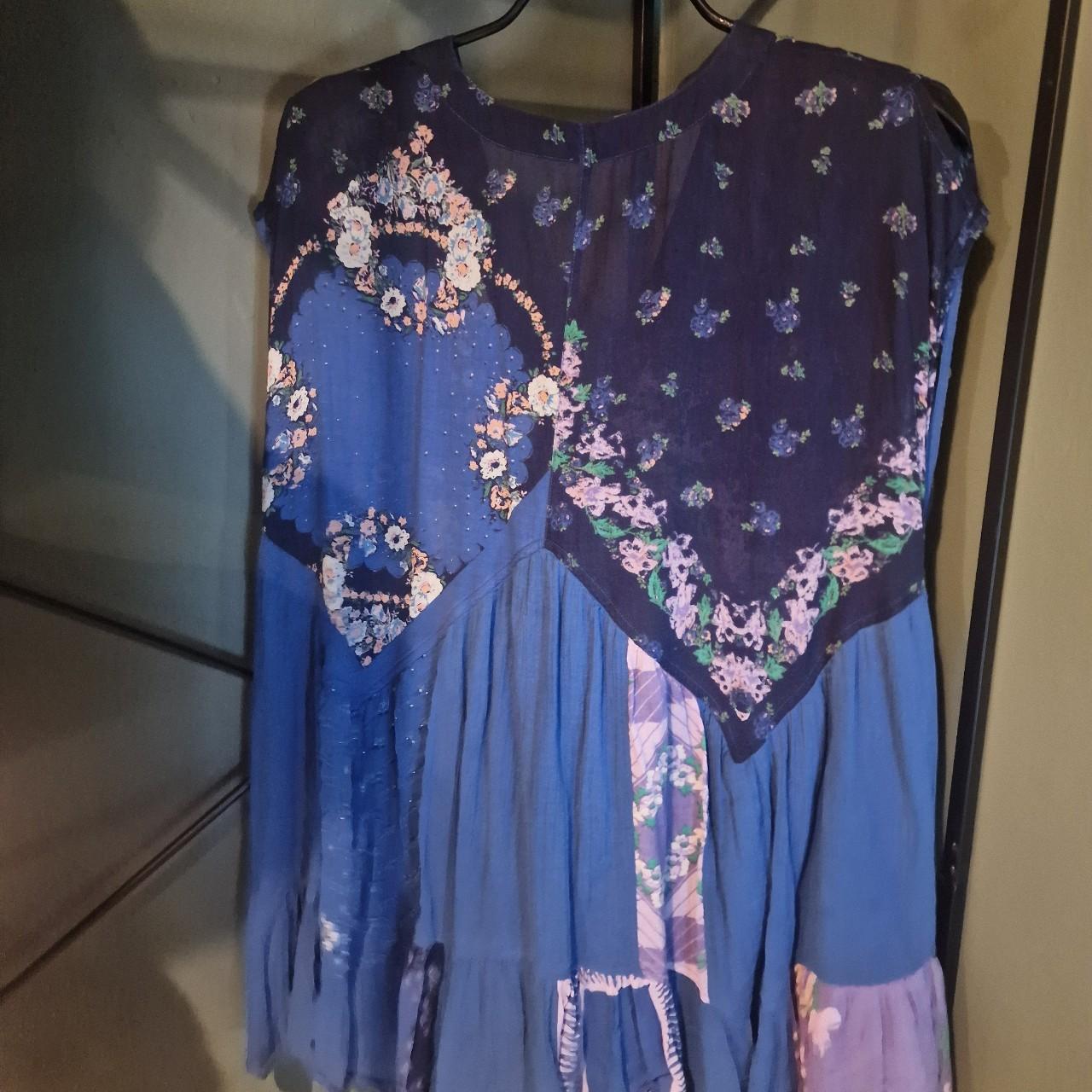 Free people mended with scarves mini dress!... - Depop