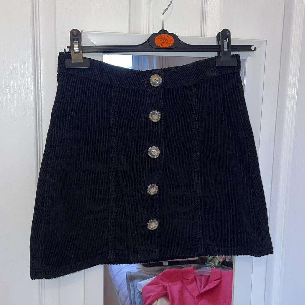 Black cord cheap skirt primark