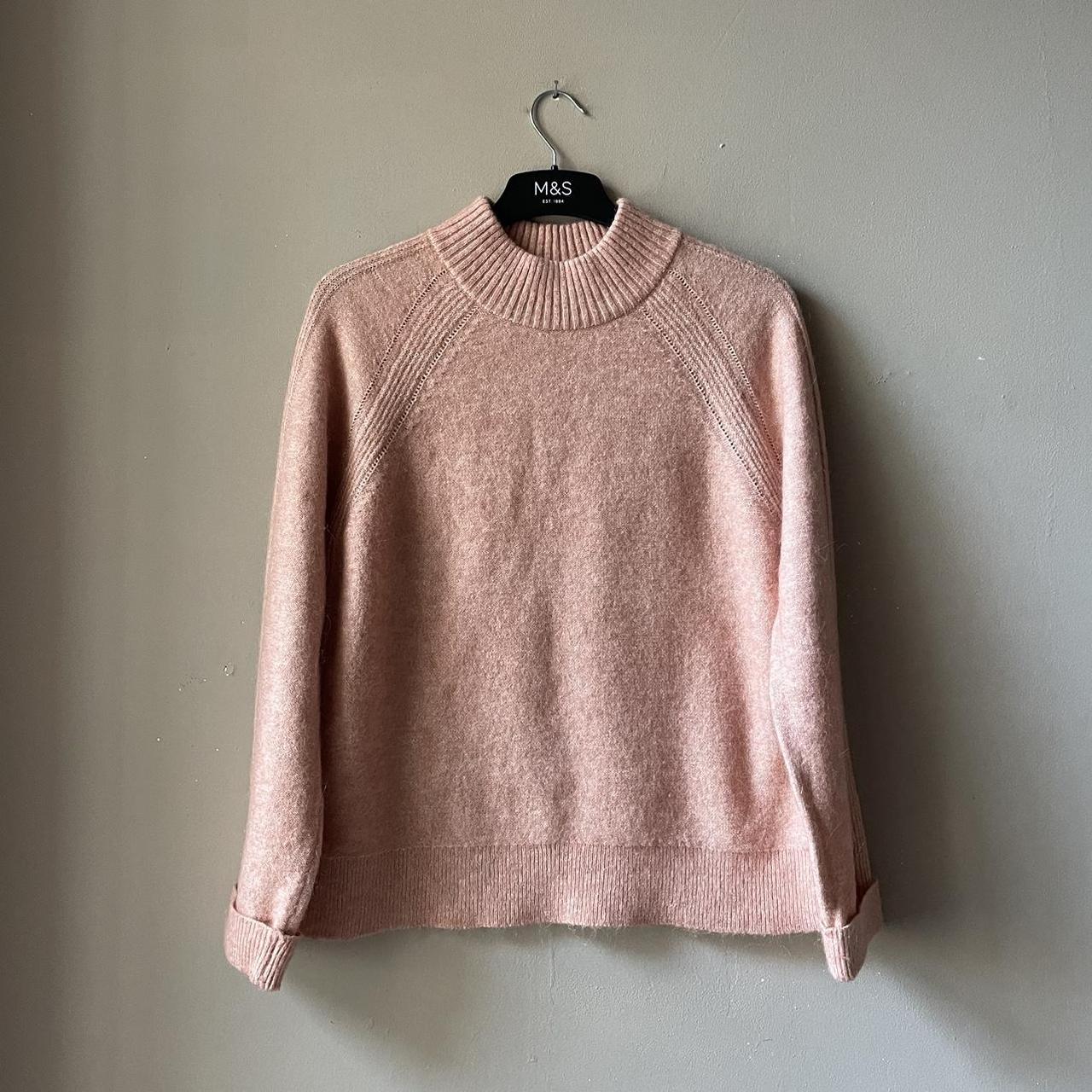 White Stuff AUTUMN ORLA pink alpaca wool blend... - Depop